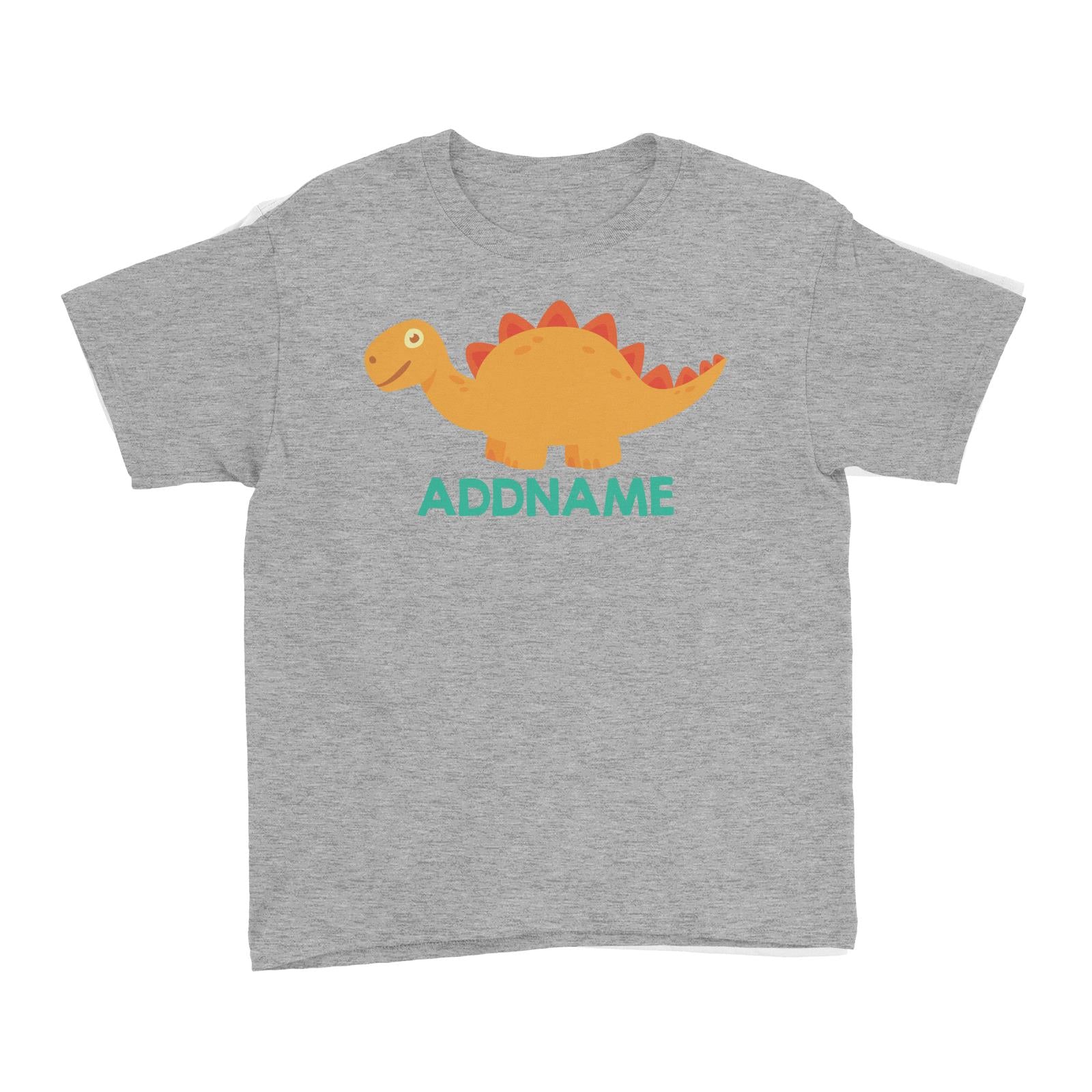 Cute Stegosaurus Dinosaur Personalizable Design Kid's T-Shirt