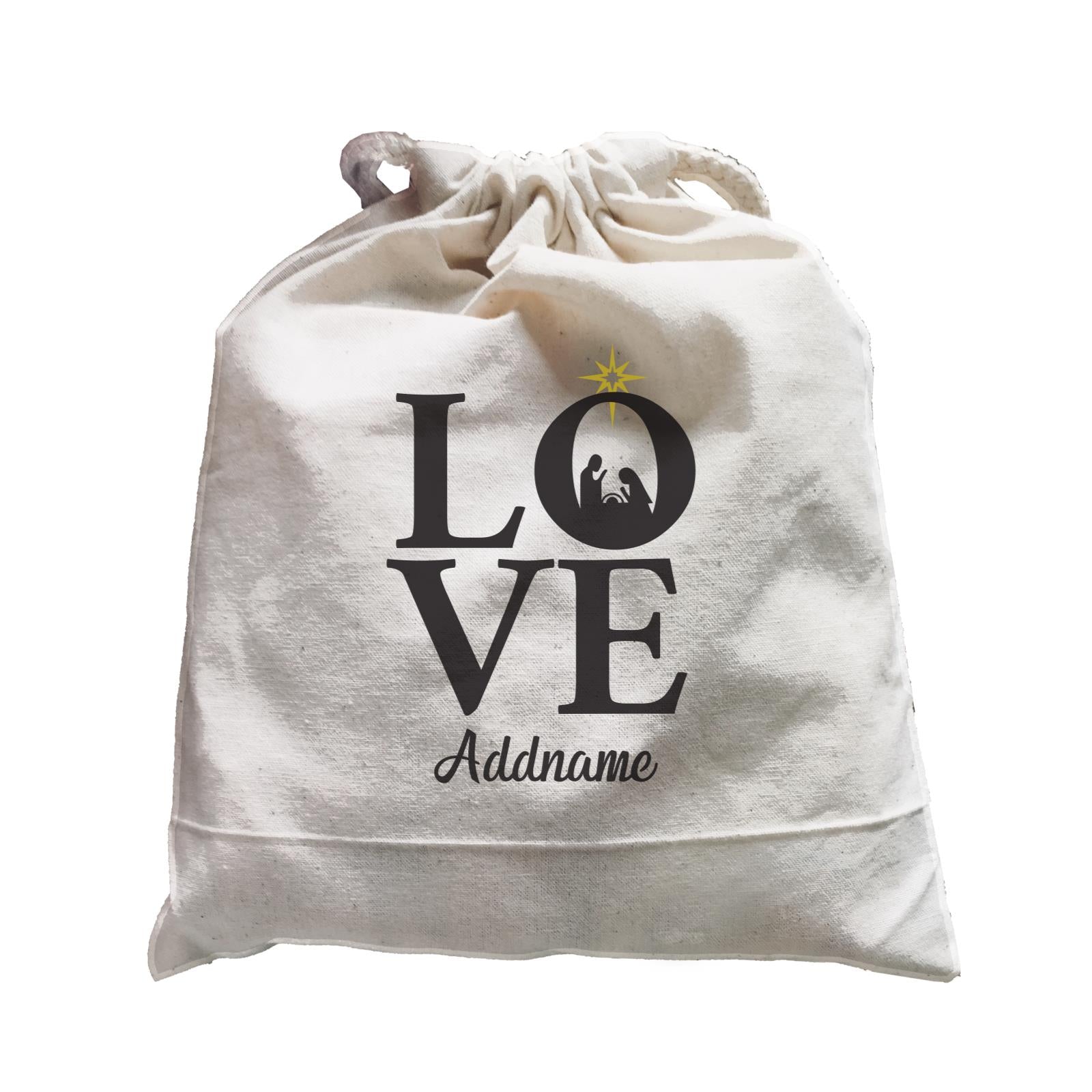 Xmas LOVE Nativity Scene Satchel