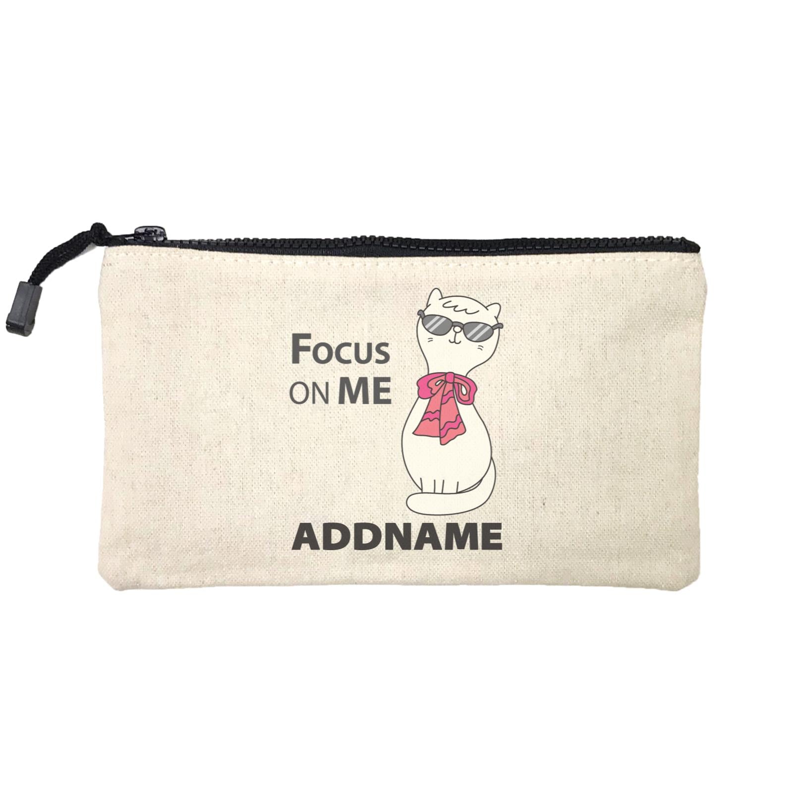 Cool Cute Animals Cats Focus On Me Addname Mini Accessories Stationery Pouch