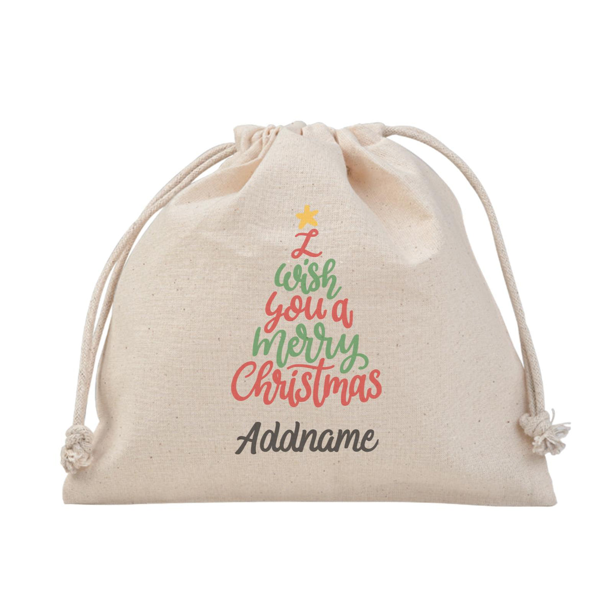 Christmas Series I Wish You A Merry Christmas Tree Satchel