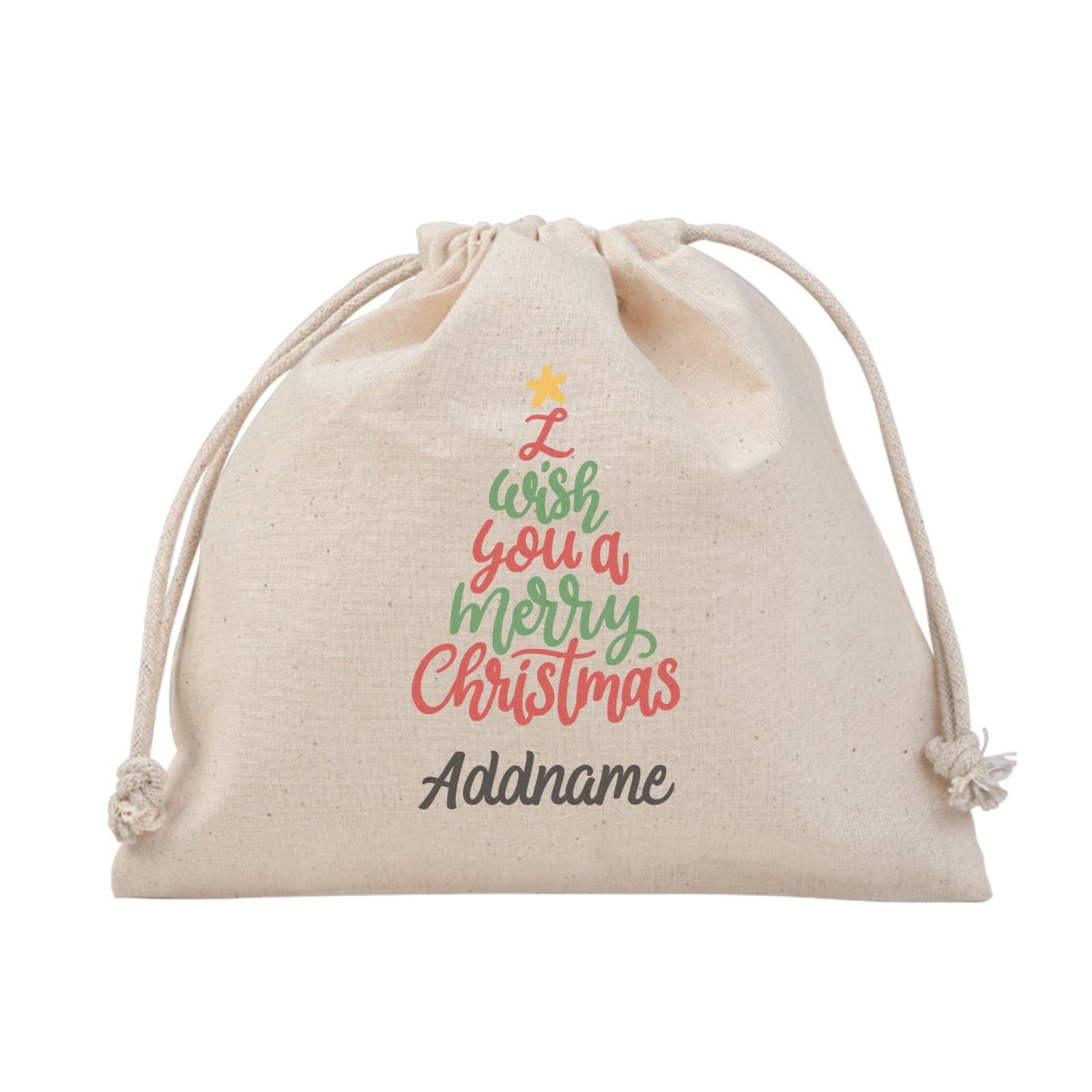 Christmas Series I Wish You A Merry Christmas Tree Satchel