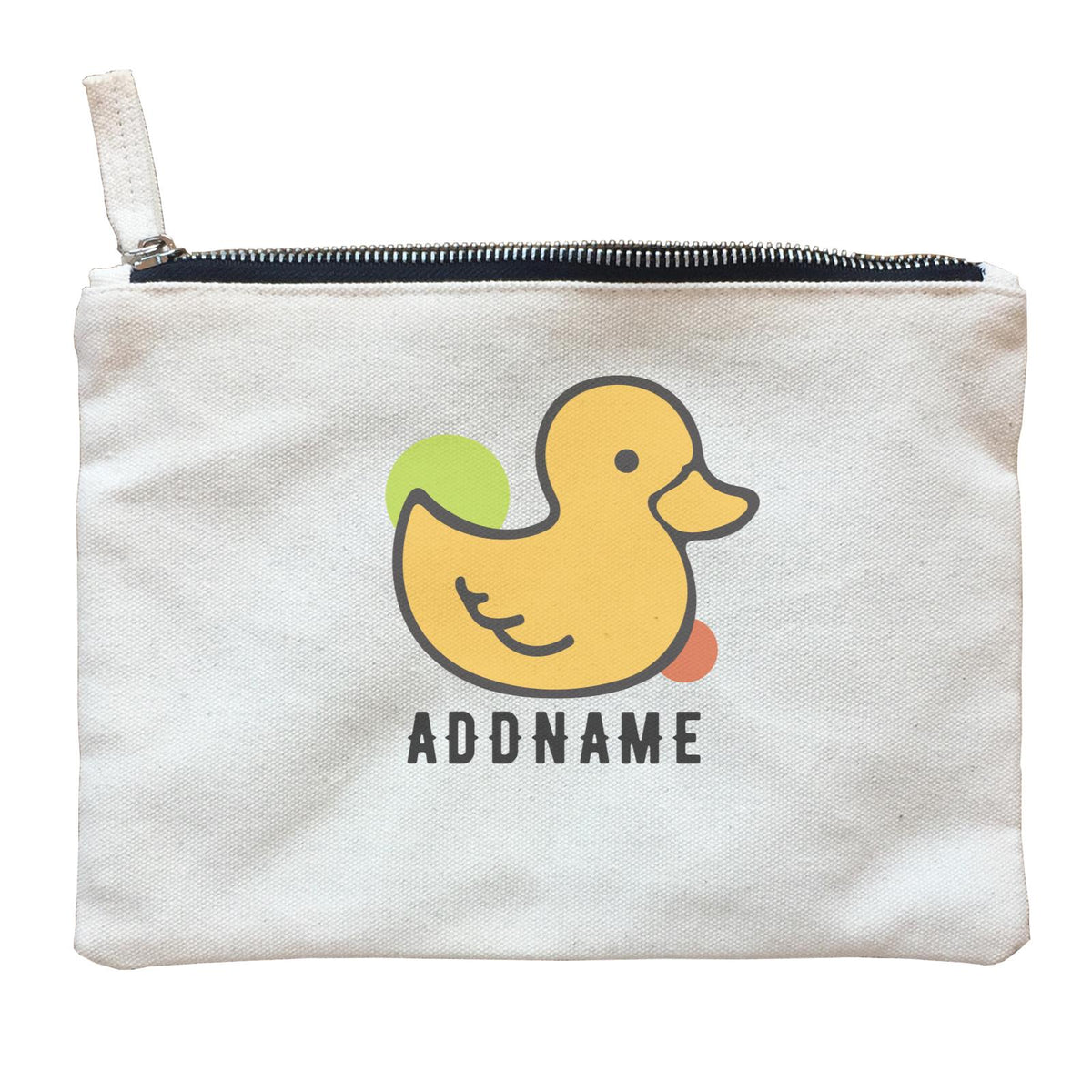 Birthday Rubber Ducky Addname Zipper Pouch