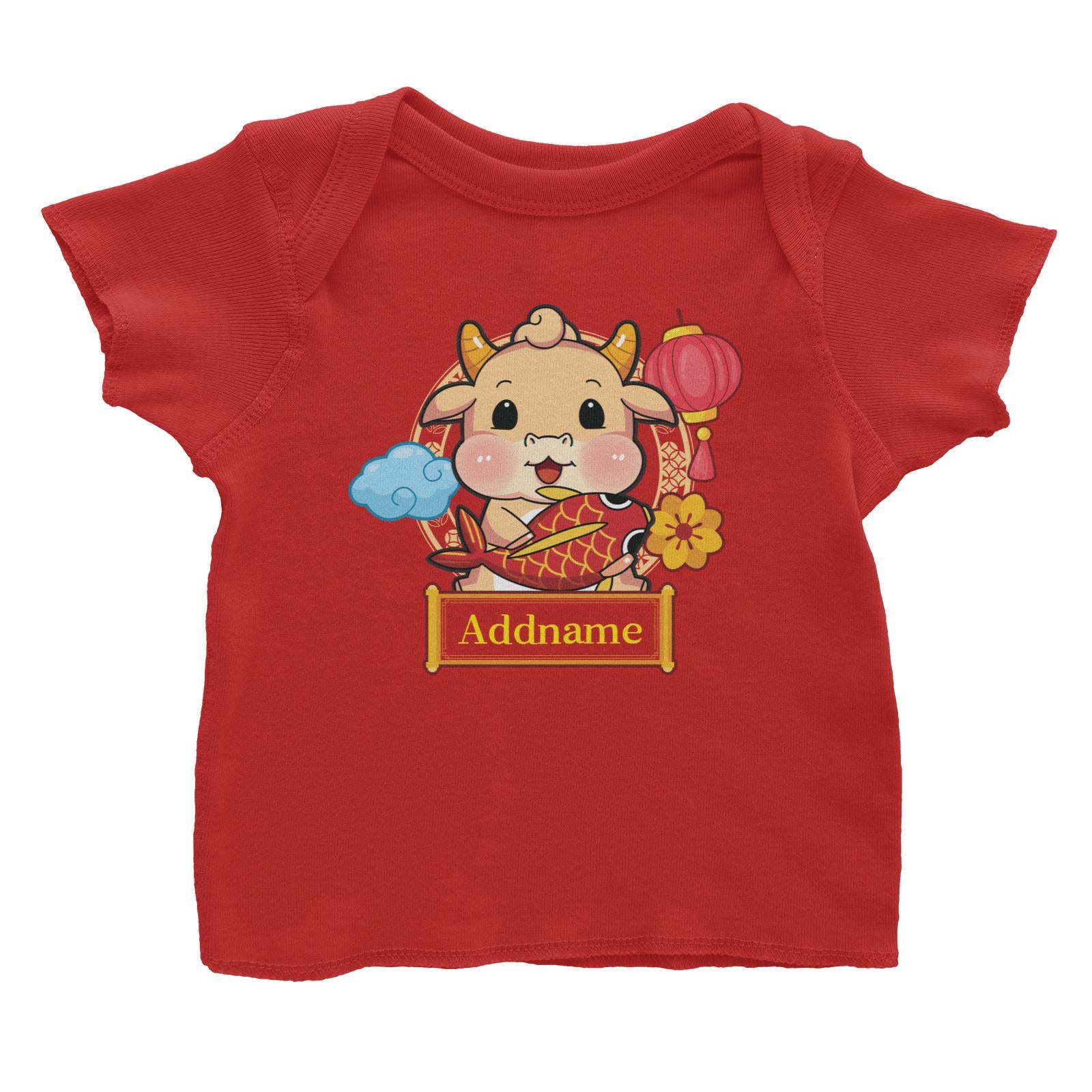 [CNY 2021] Golden Cow with Koi Fish Baby T-Shirt