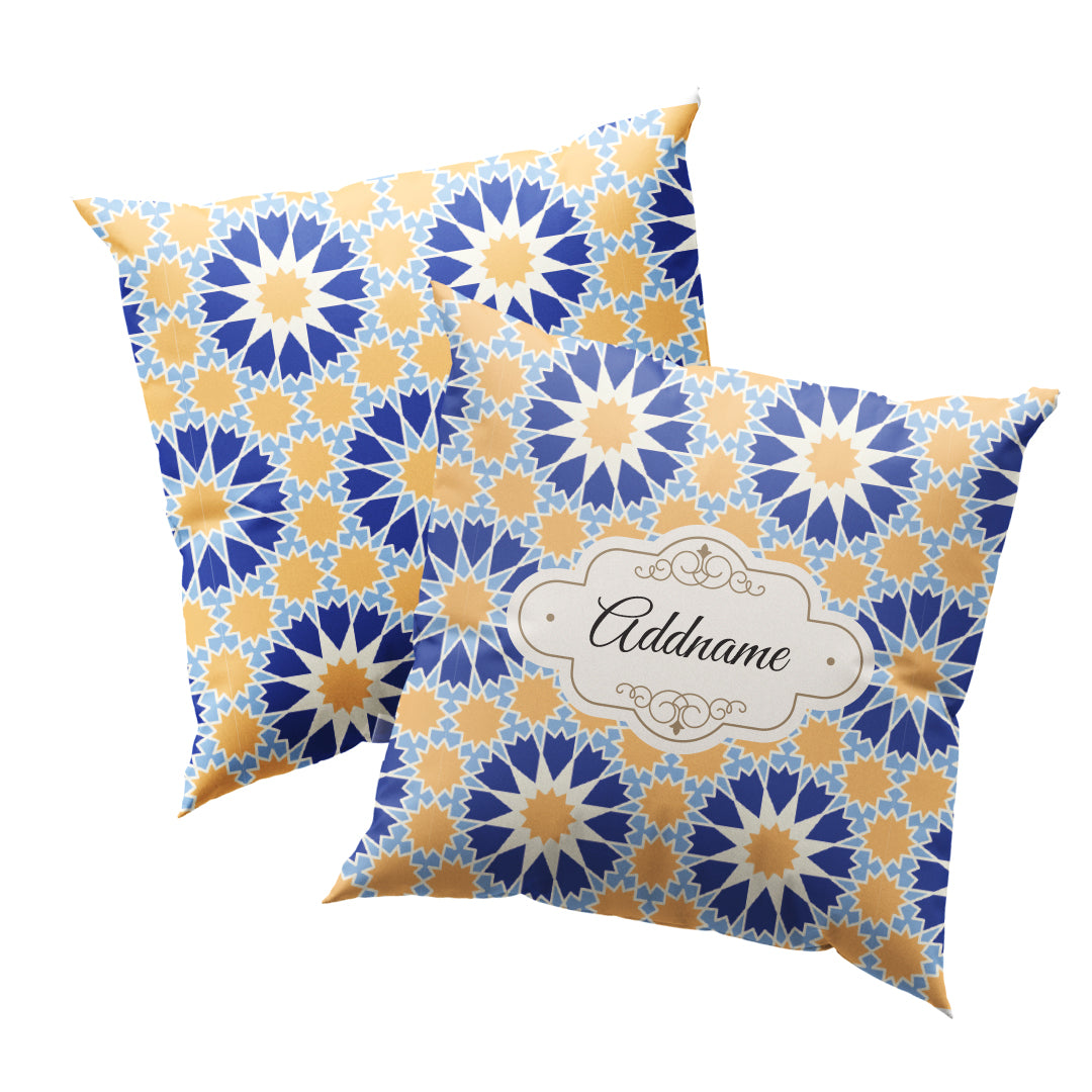 Moroccan Aegean Full Print Cushion Cover with Inner Cushion