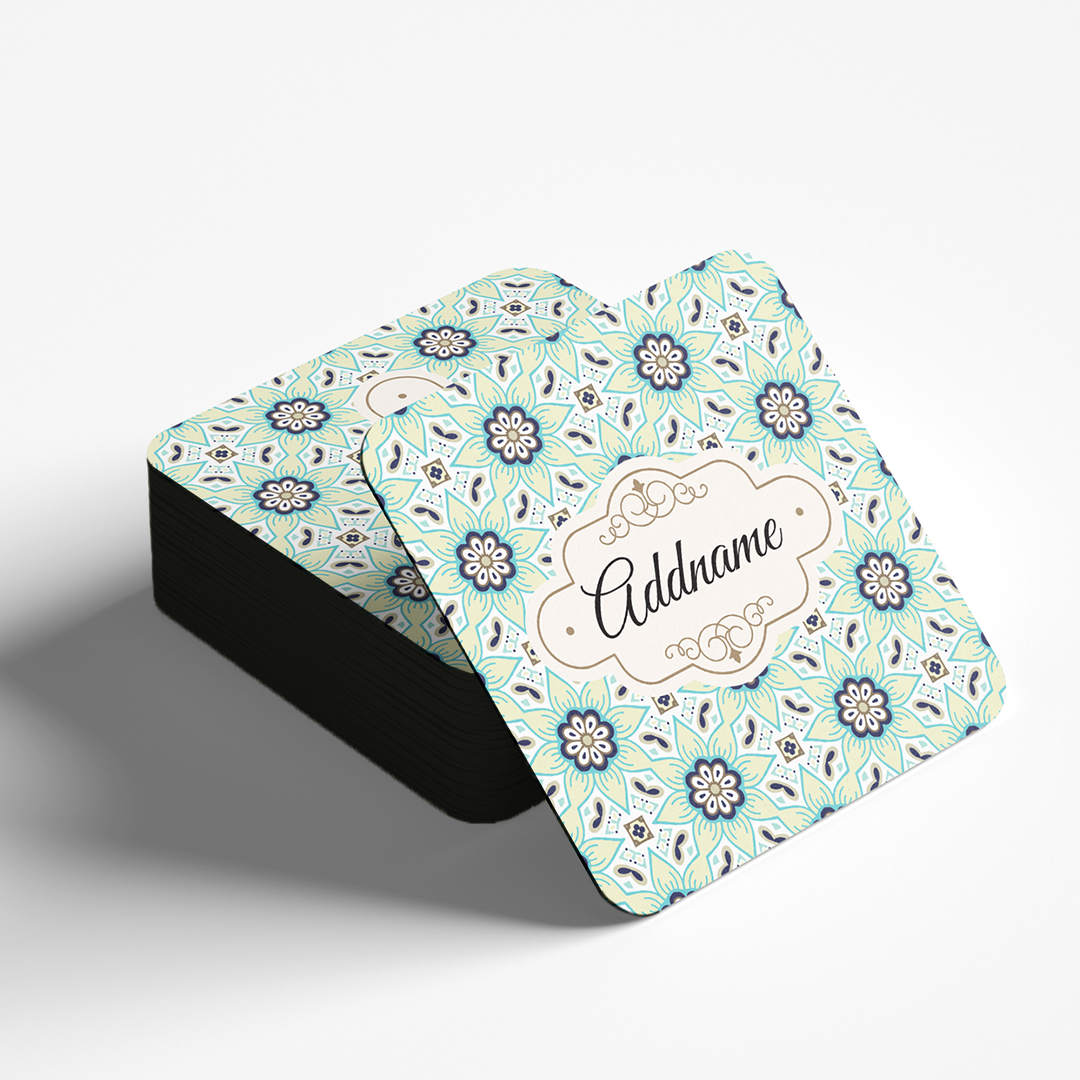 Chromatic Floral Teal Coaster
