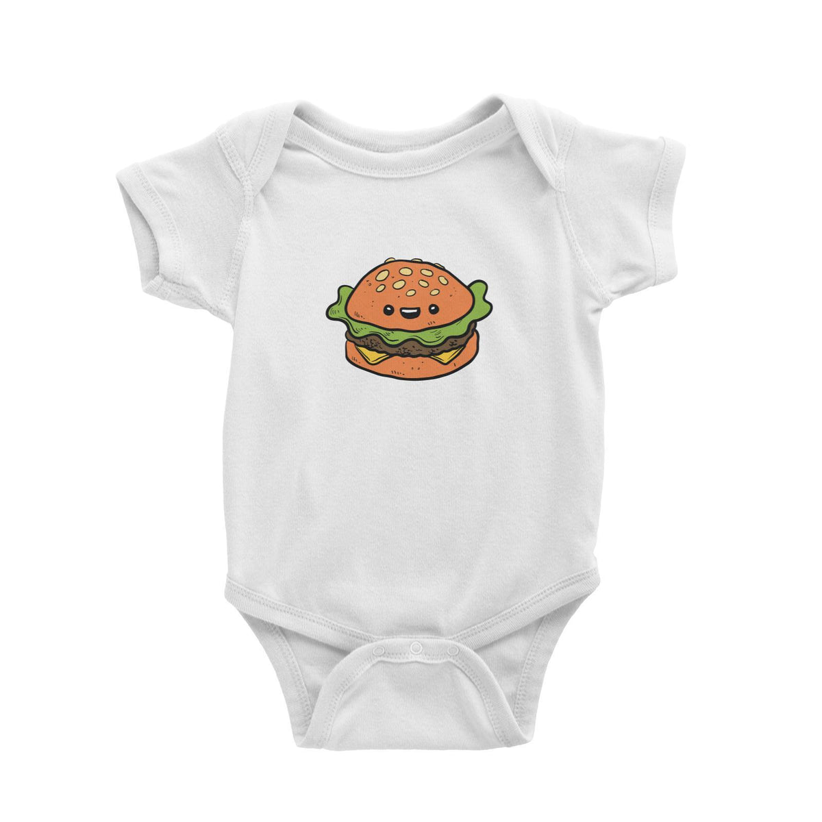 Fast Food Burger Baby Romper  Matching Family Comic Cartoon