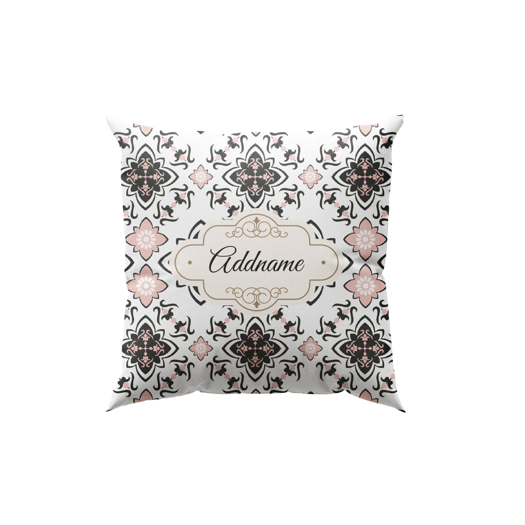 Dusty Pink Mosaic Full Print Cushion Cover with Inner Cushion