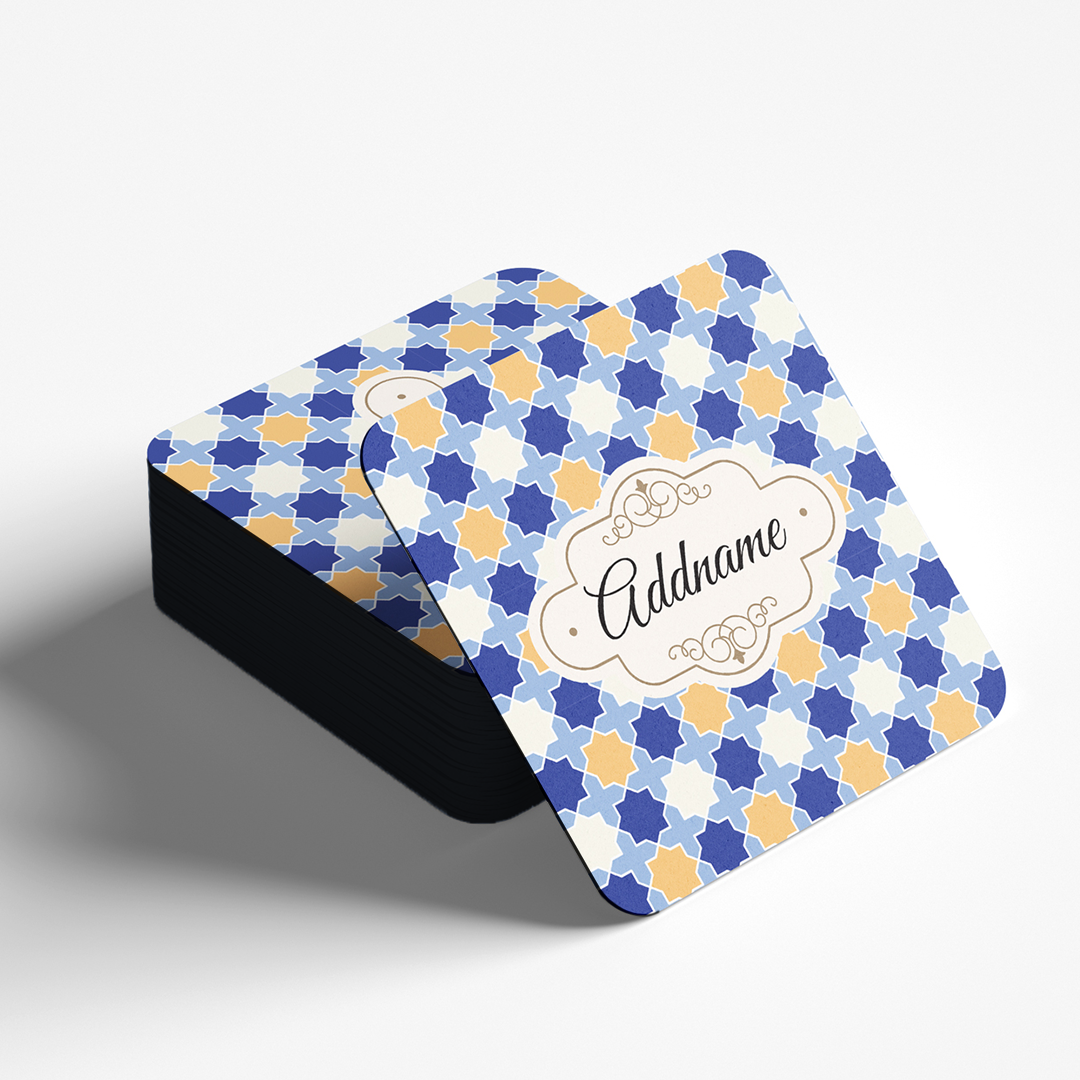 Monotous Moroccan Blue Coaster