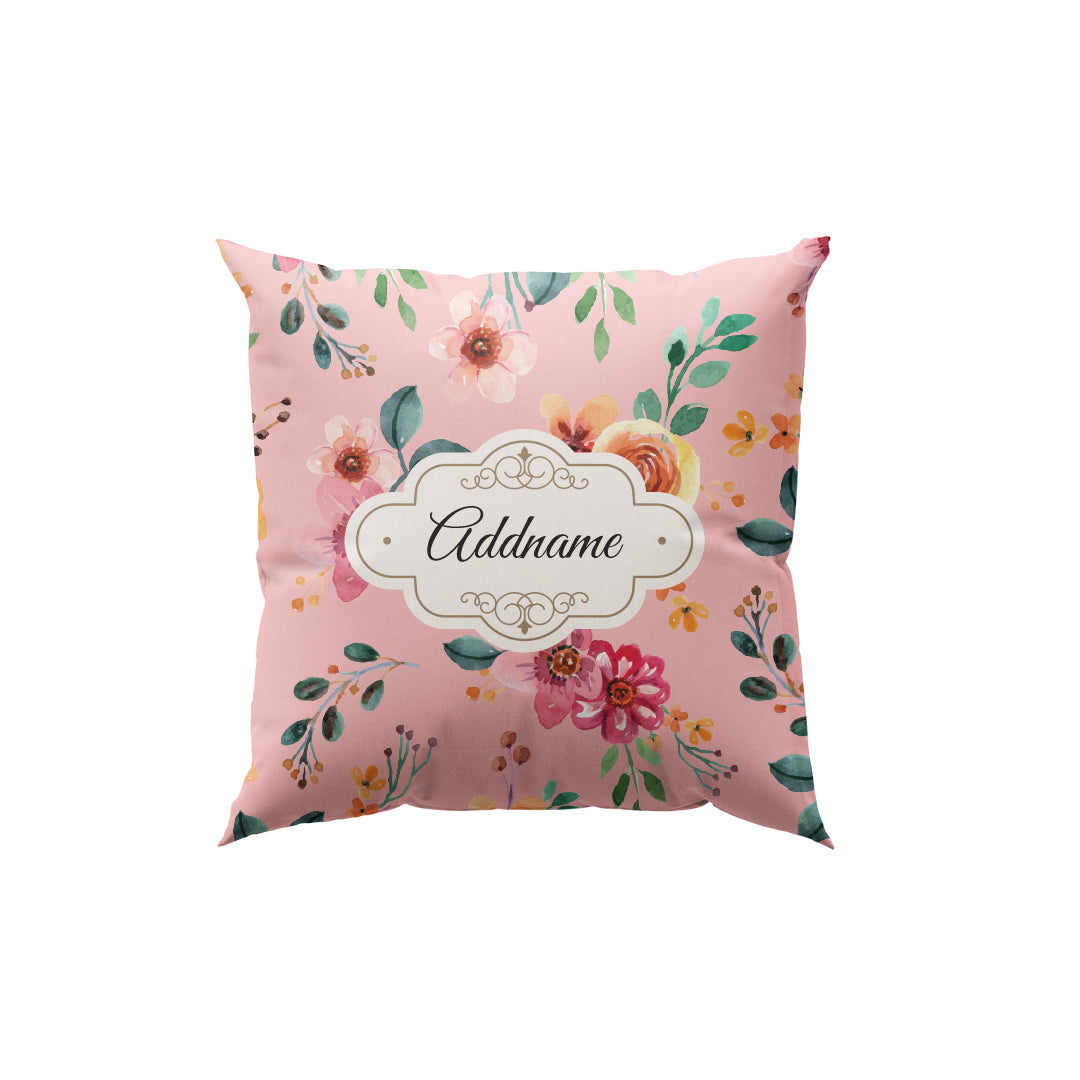 Laura Series - Garnet Full Print Cushion Cover with Inner Cushion
