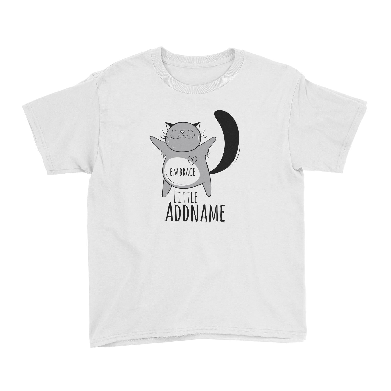 Drawn Adorable Animals Embrace Addname Kid's T-Shirt