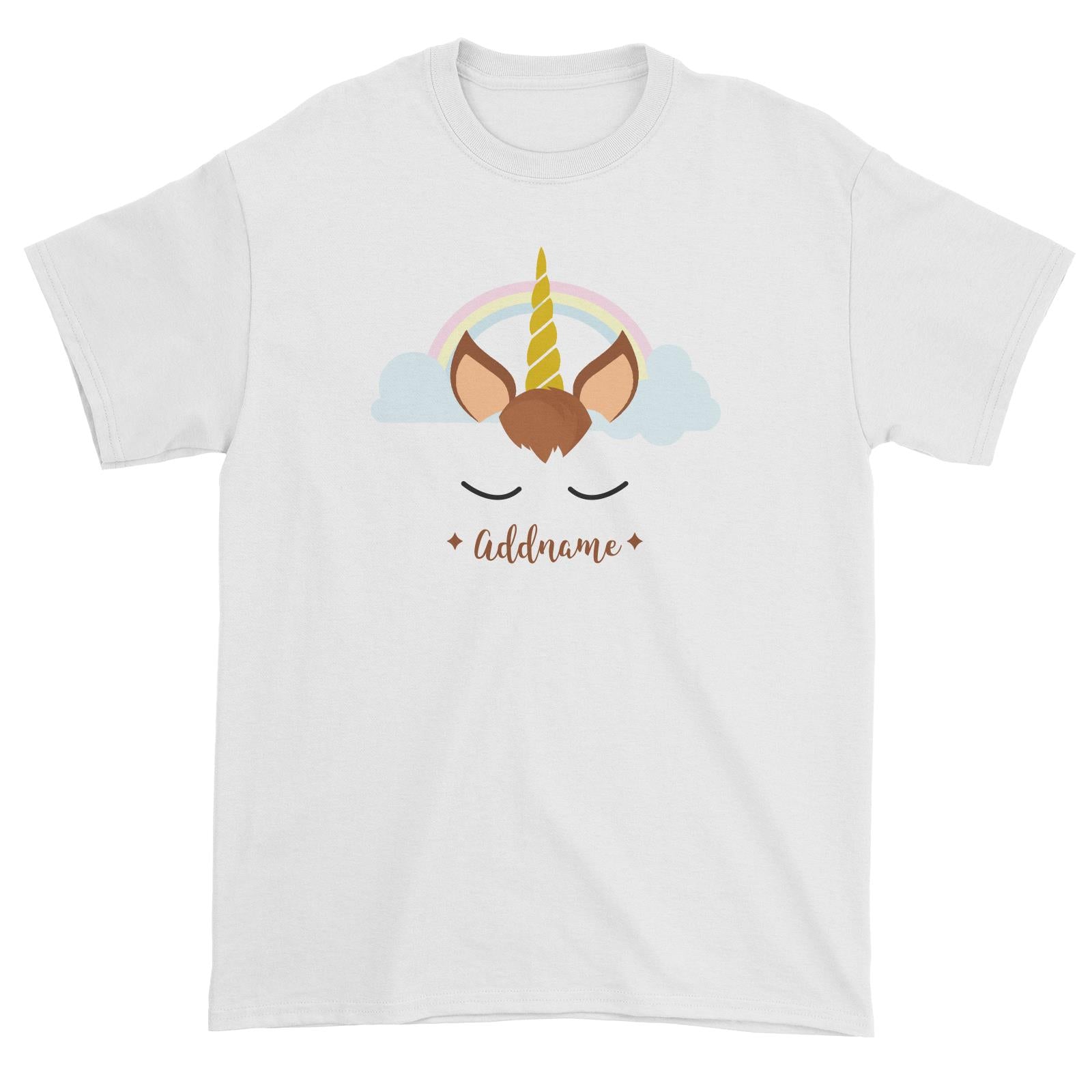 Unicorn Face Boy Addname Unisex T-Shirt (FLASH DEAL)