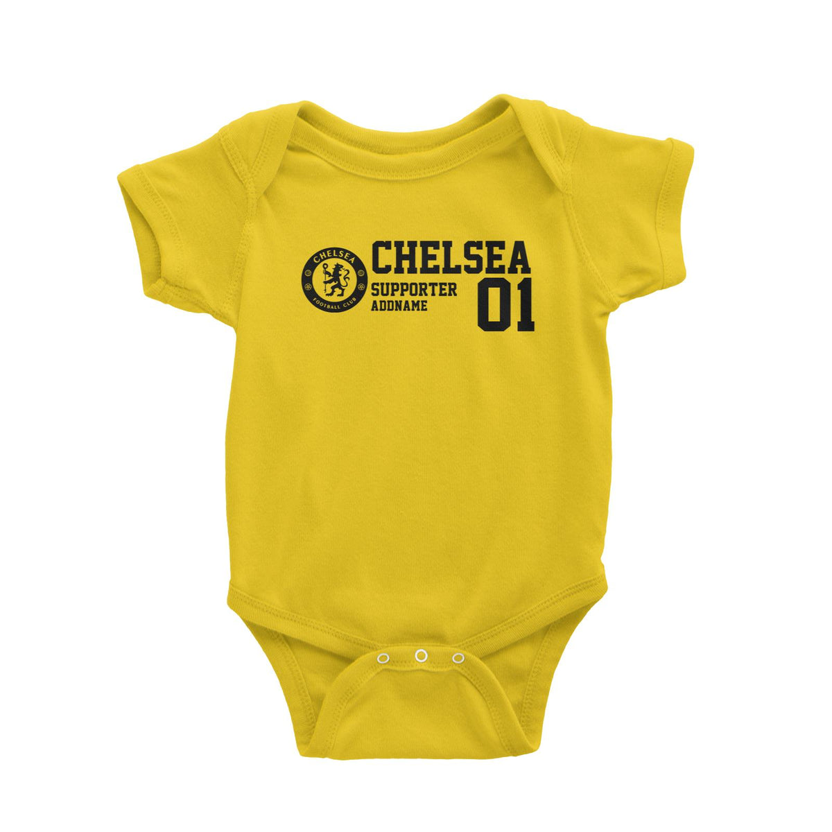 Chelsea Football Supporter Addname Baby Romper