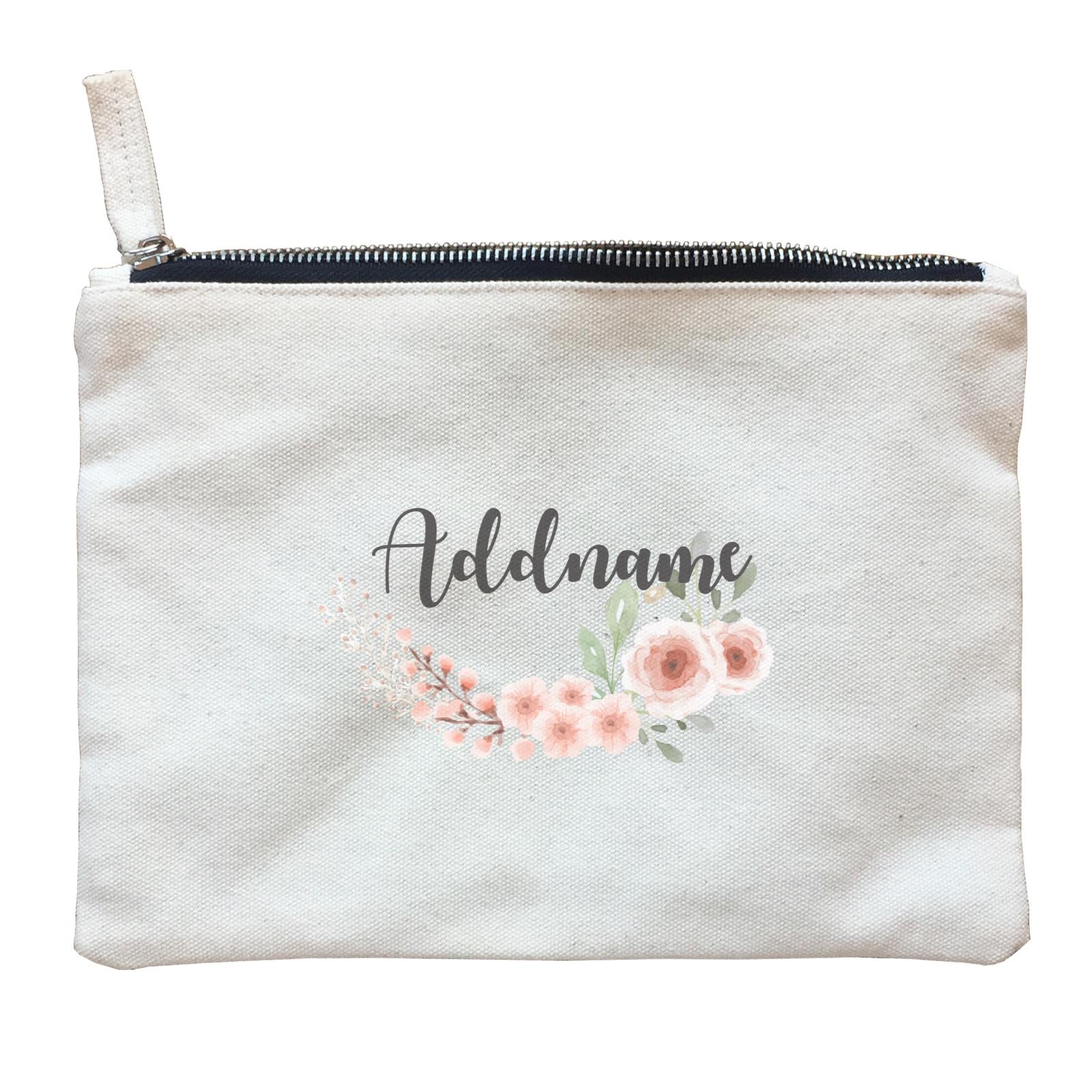Bridesmaid Floral Sweet 2 Watercolour Flowers Addname Accessories Zipper Pouch