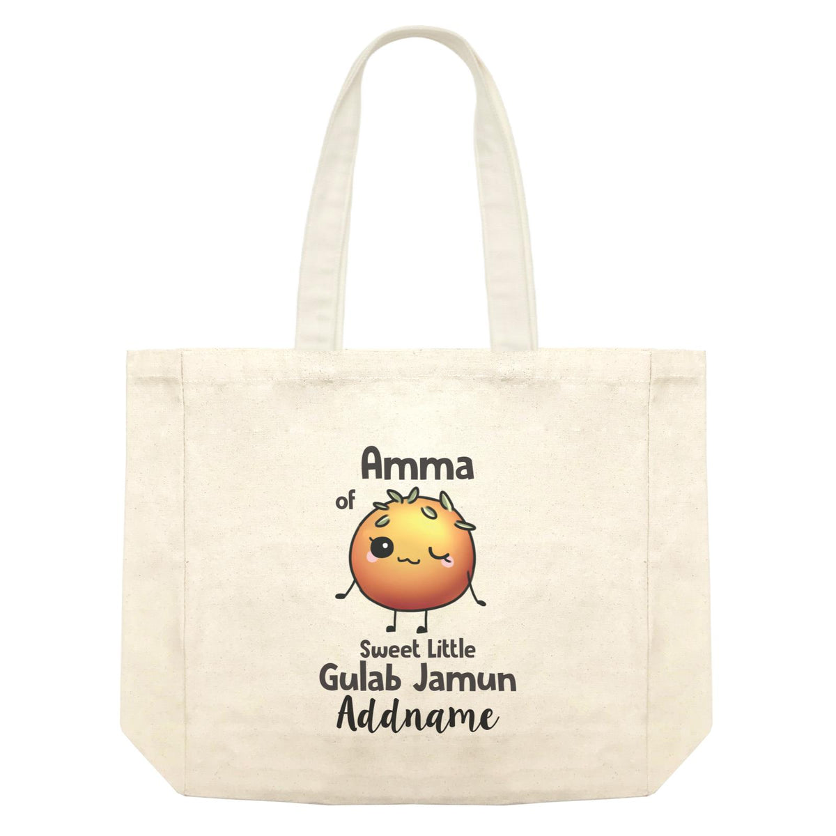 Deepavali Cute Amma Gulab Jamun Addname Shopping Bag