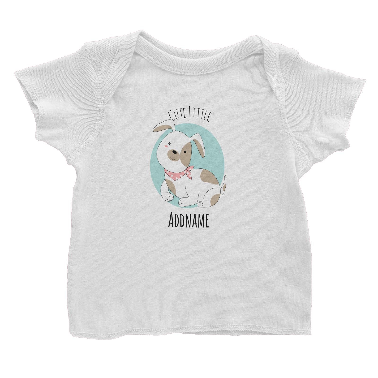 Sweet Animals Sketches Dog Cute Little Addname Baby T-Shirt