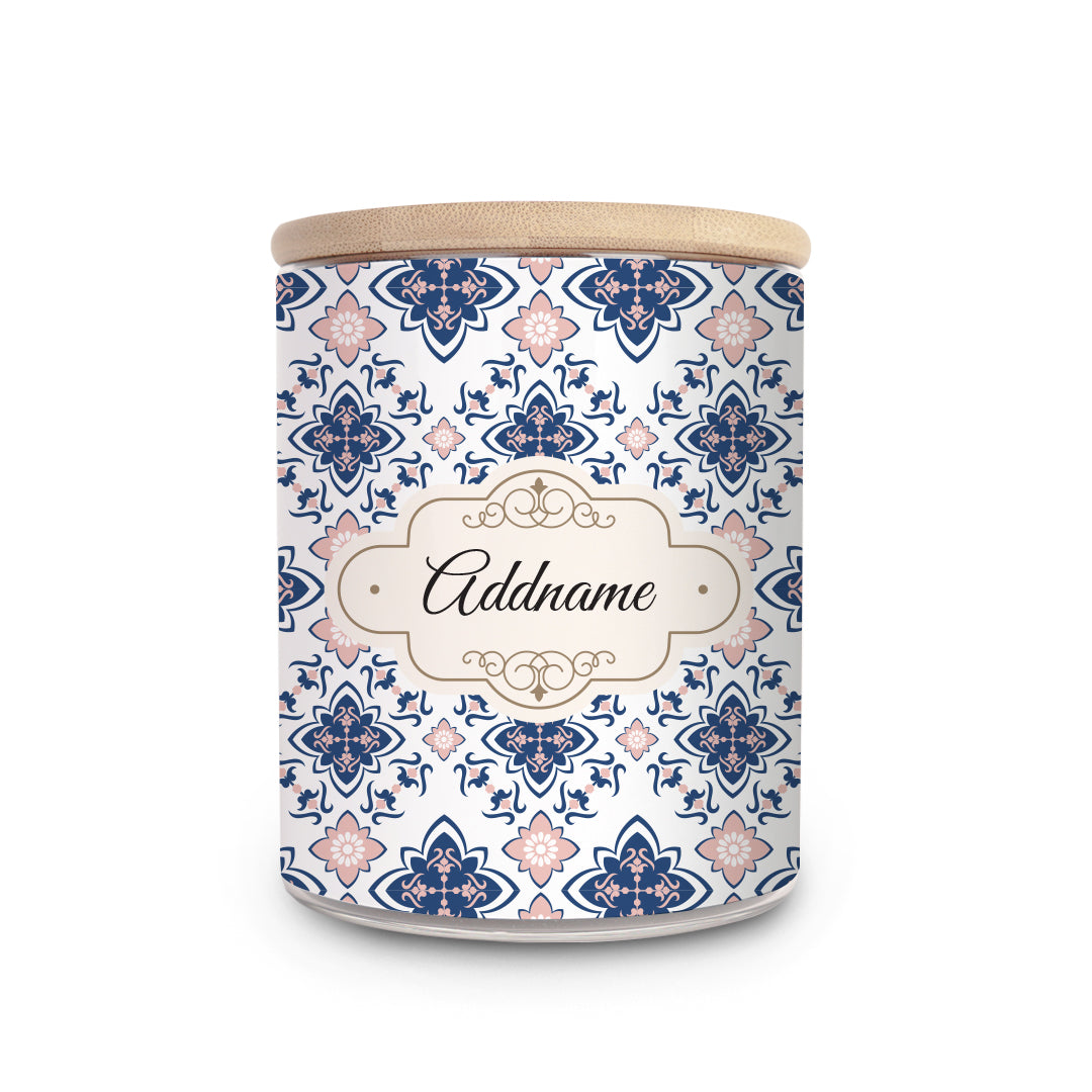 Blush Blue Mosaic Single Canister