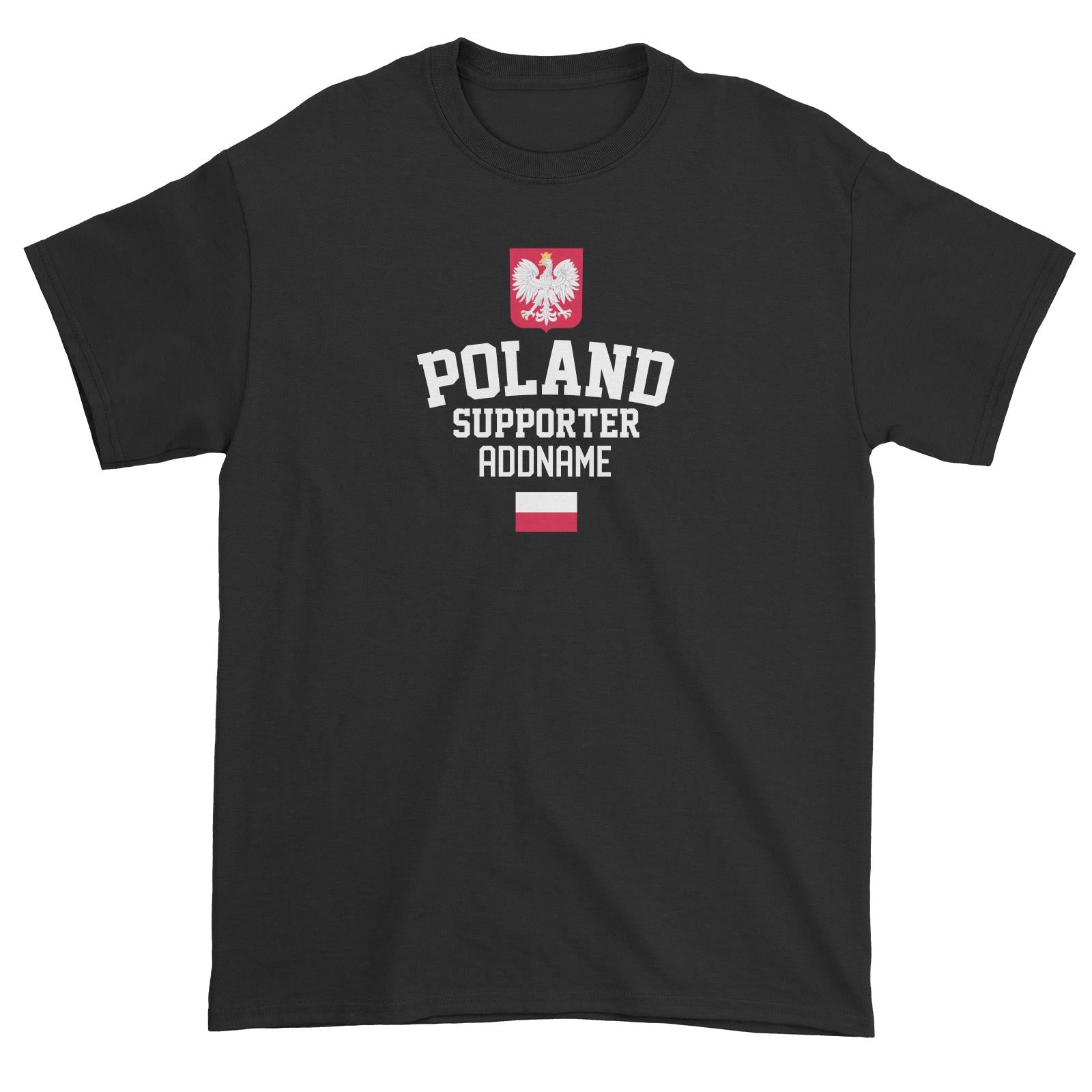 Poland Supporter World Cup Addname Unisex T-Shirt