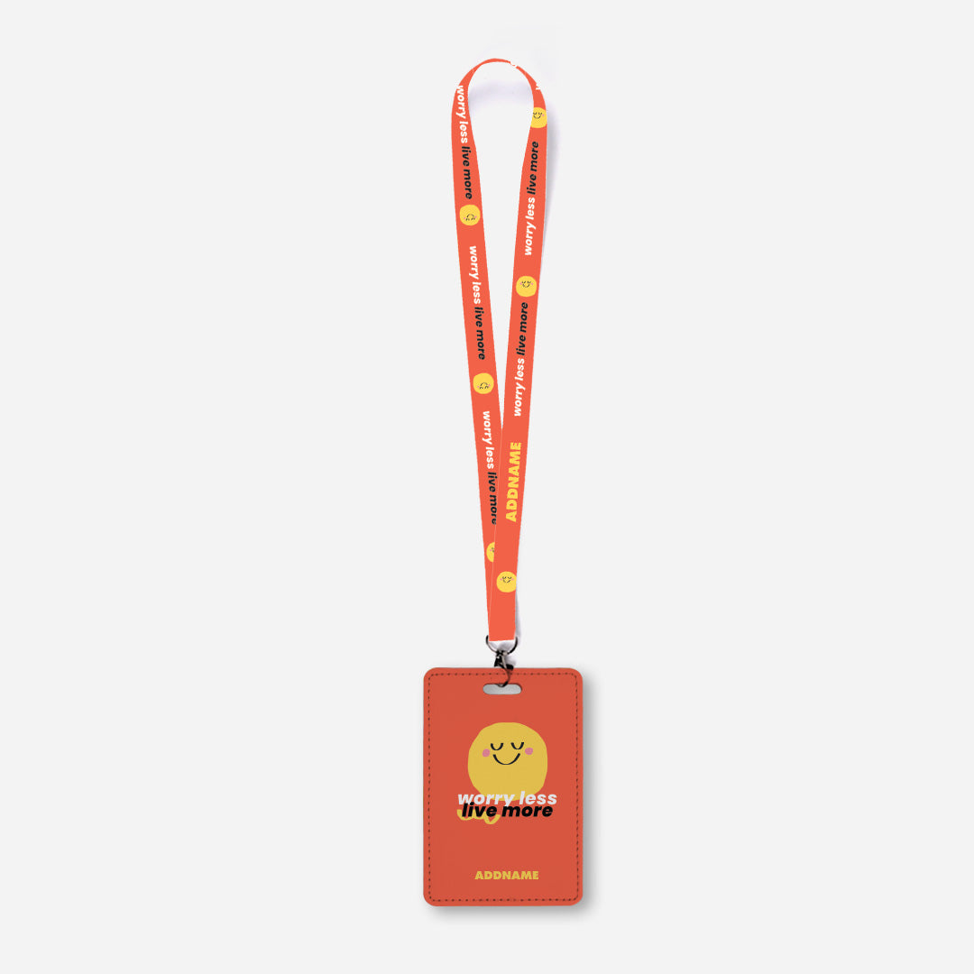 Be Confident Series Lanyard With Cardholder - Stay Positive - Worry Less Live More