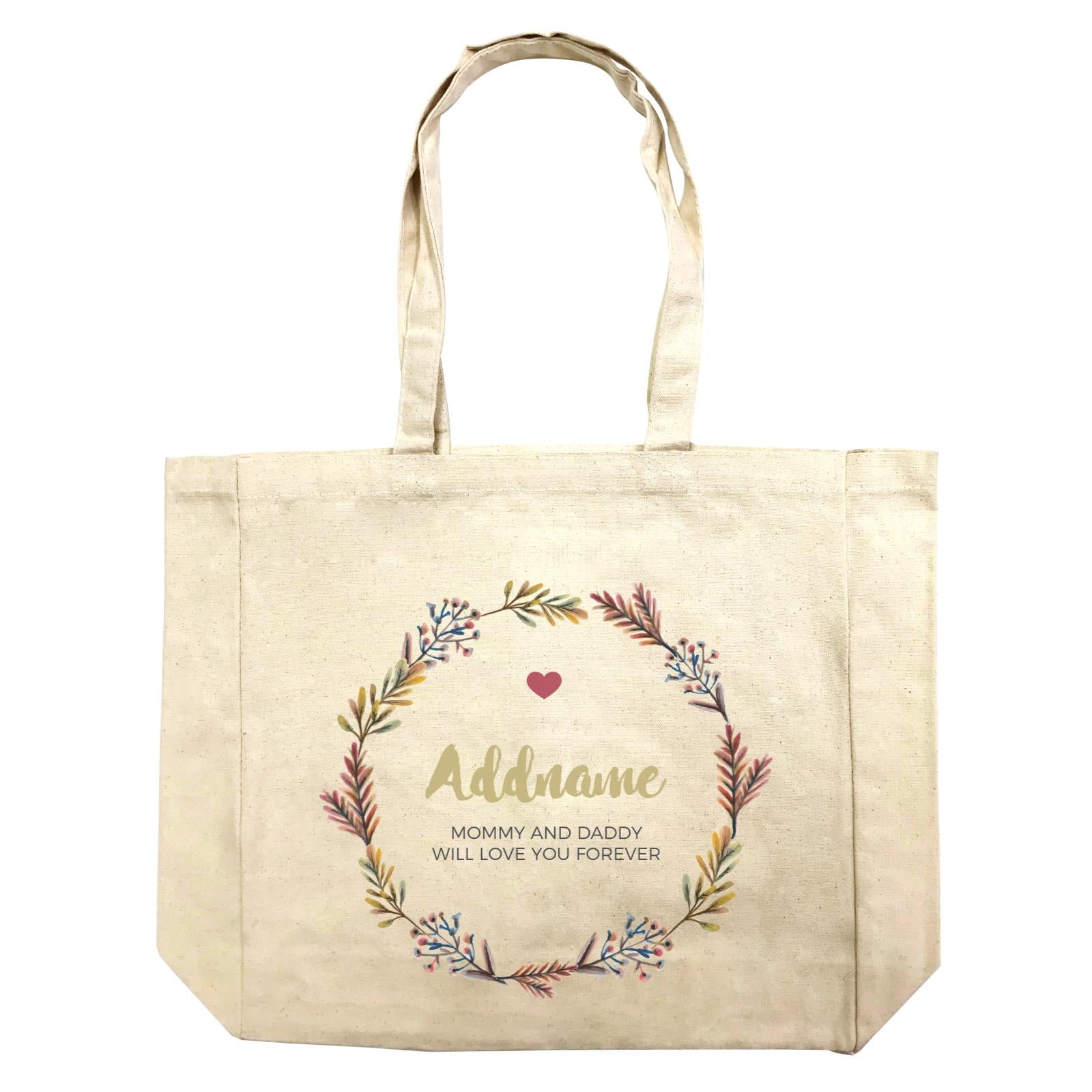 Autumn Colours Wreath Personalizable with Name and Text Shopping Bag