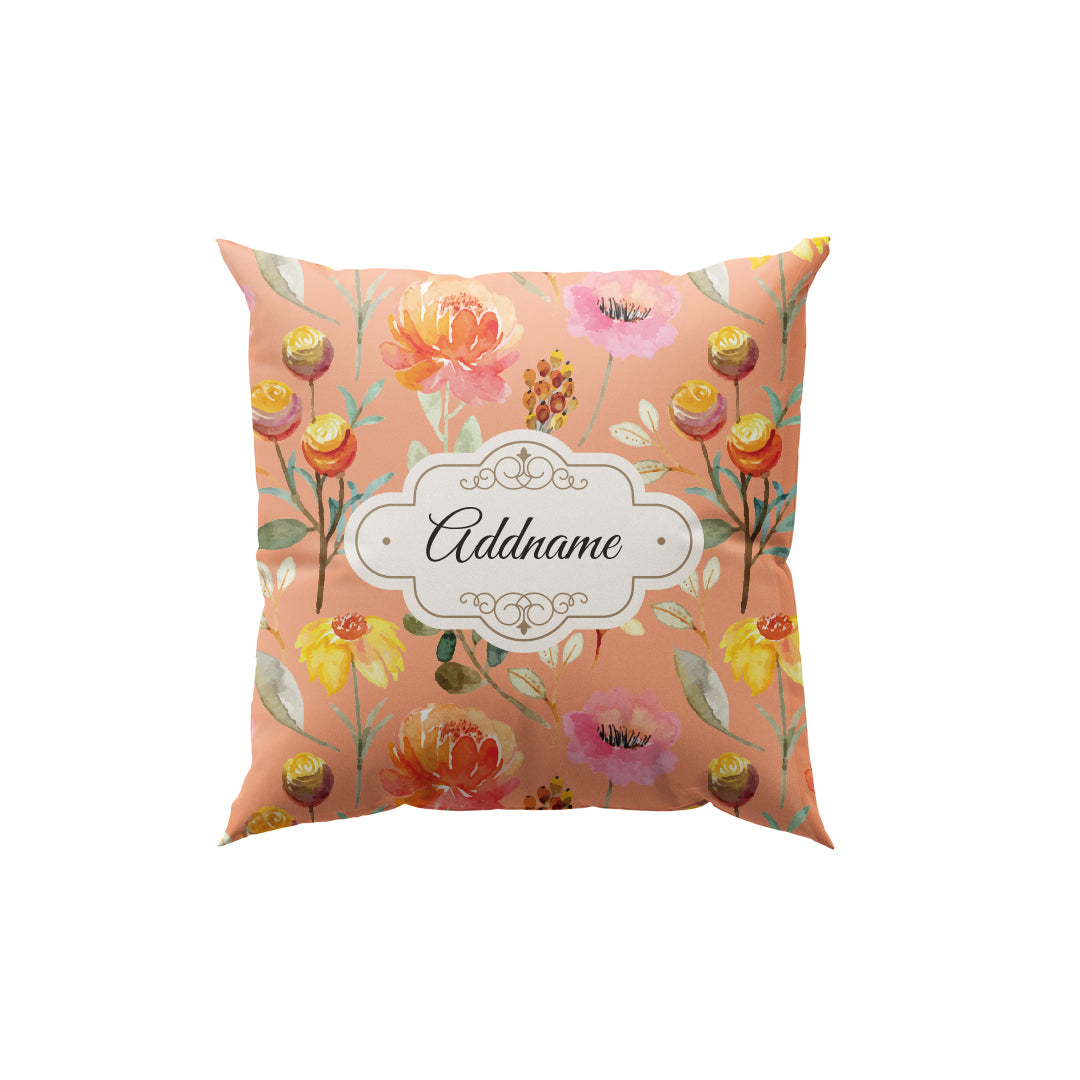 Laura Series - Carnelian Full Print Cushion Cover with Inner Cushion