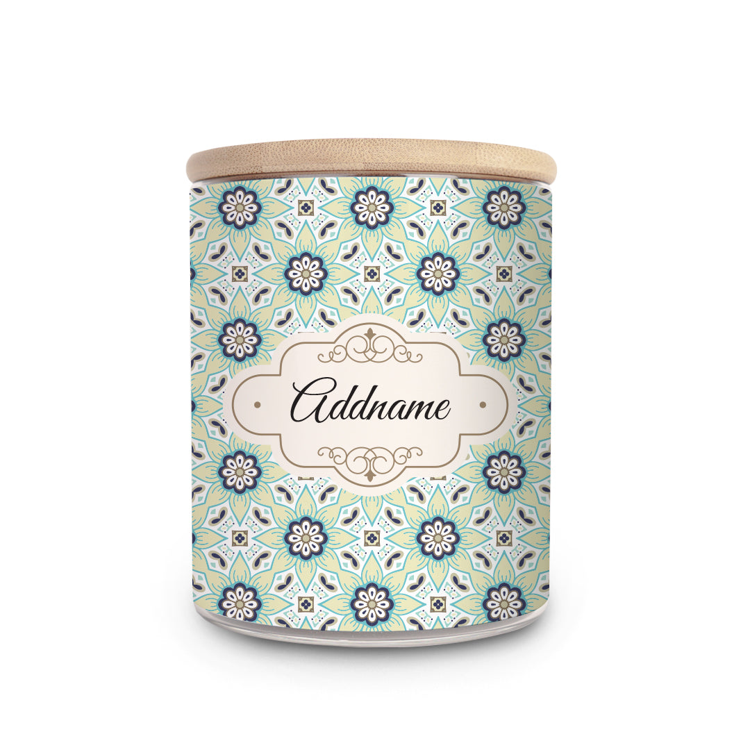Chromatic Floral Teal Single Canister