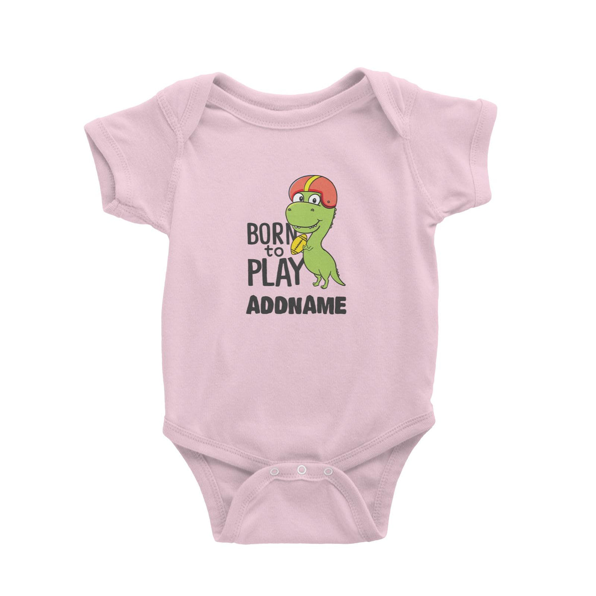 Super Cute Dinosaur Born To Play Baby Romper