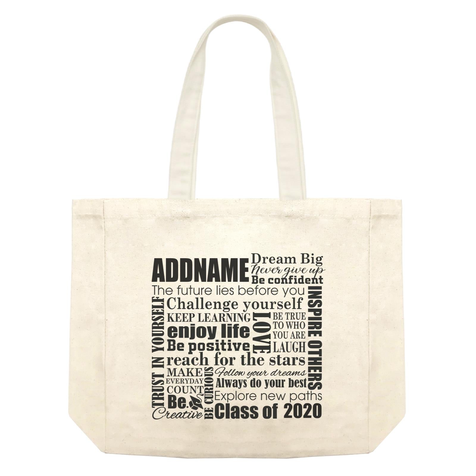 Graduation Series Inspiration Quotes Shopping Bag