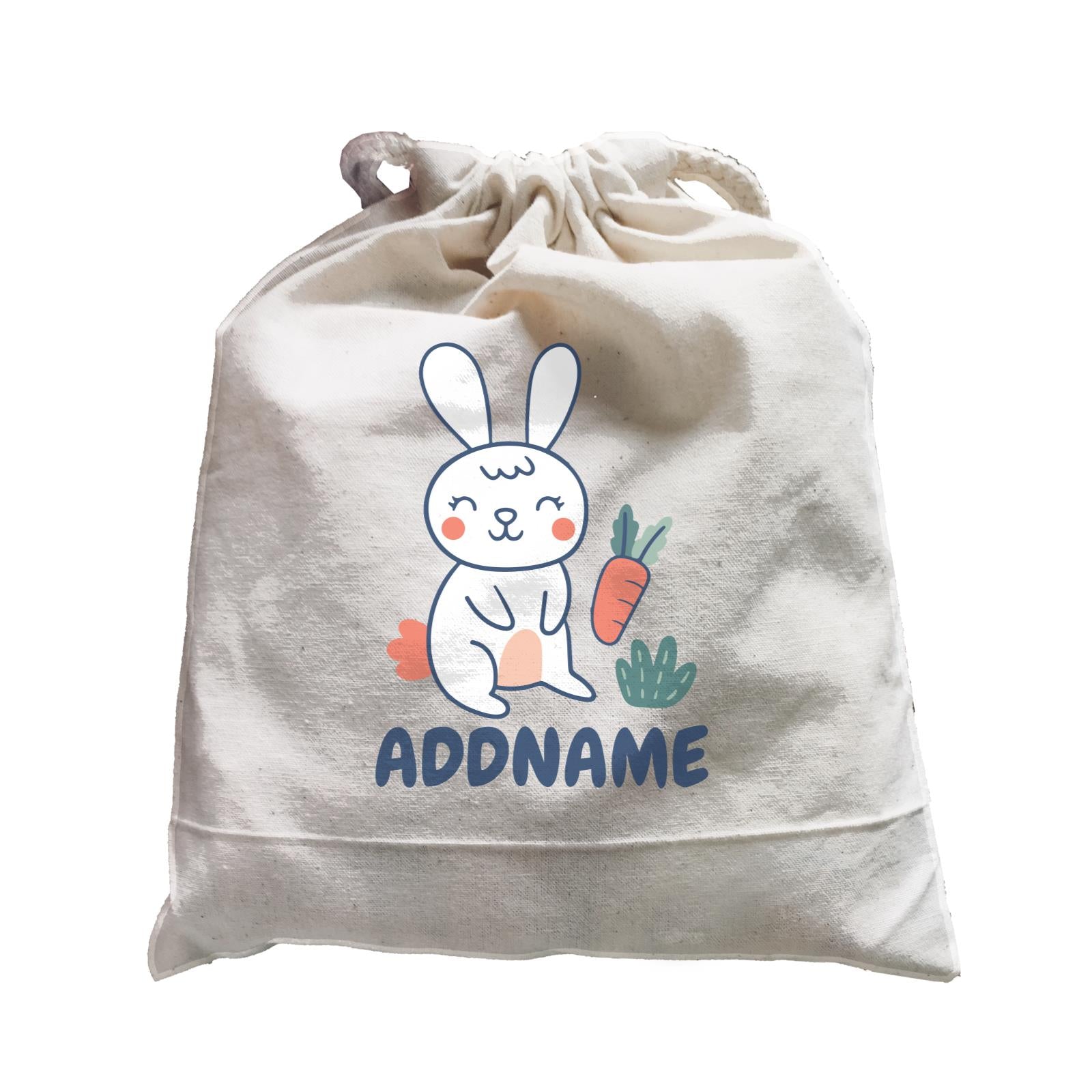Super Cute Rabbit Standing In Bushes Satchel