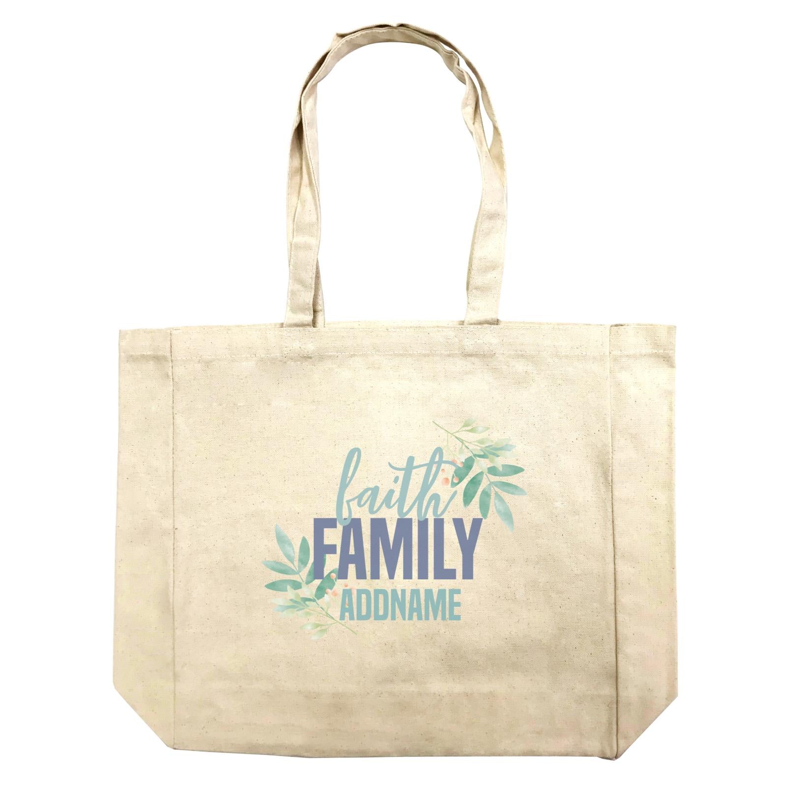 Christian Series Faith Family Addname Shopping Bag