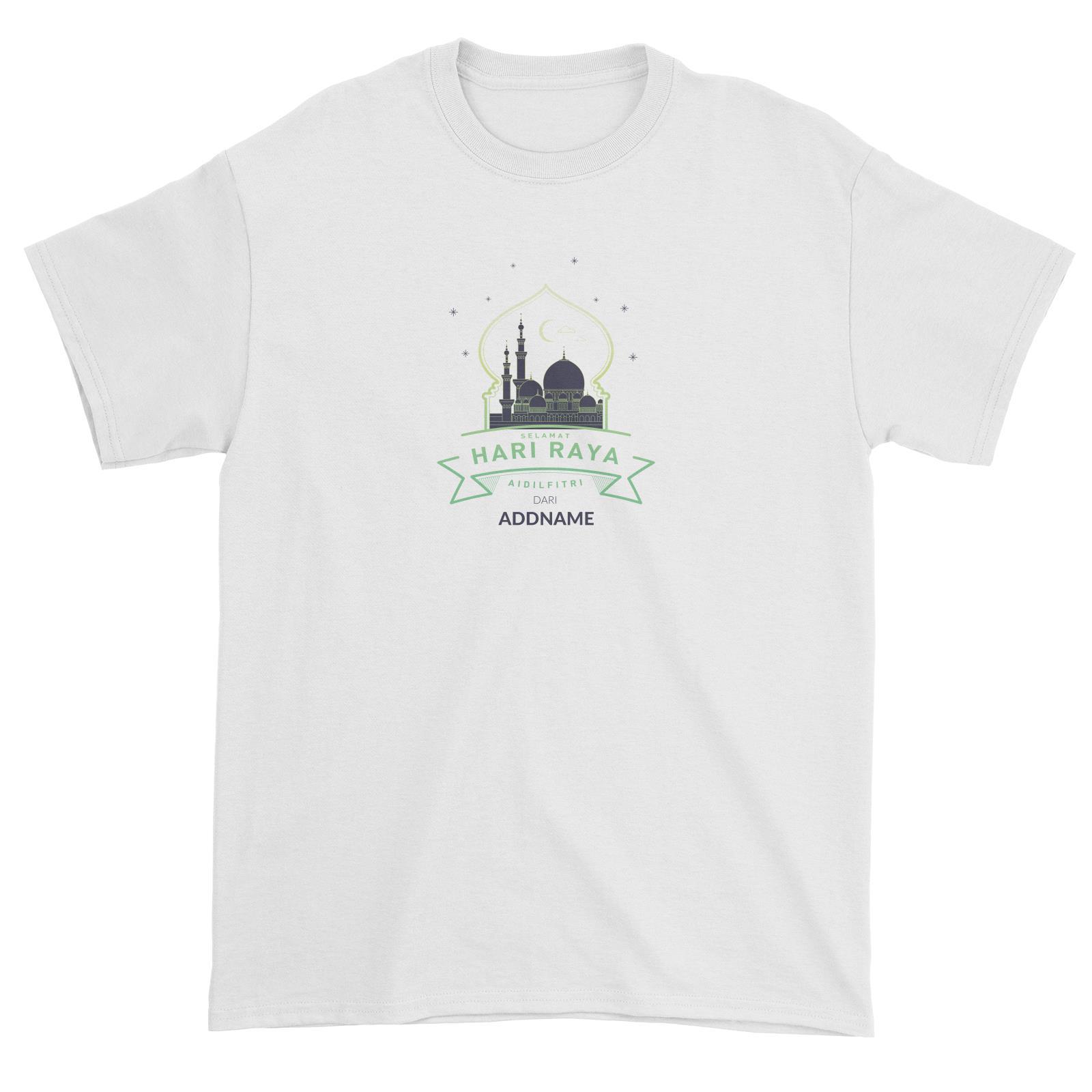 Hari Raya Aidilfitri Dari Unisex T-Shirt  Personalizable Designs Gradient Mosque