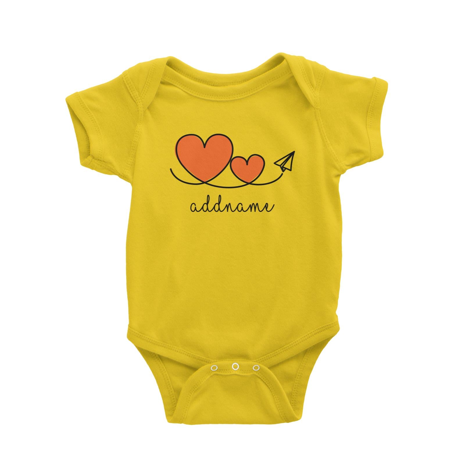 Love Paper Plane Baby Romper