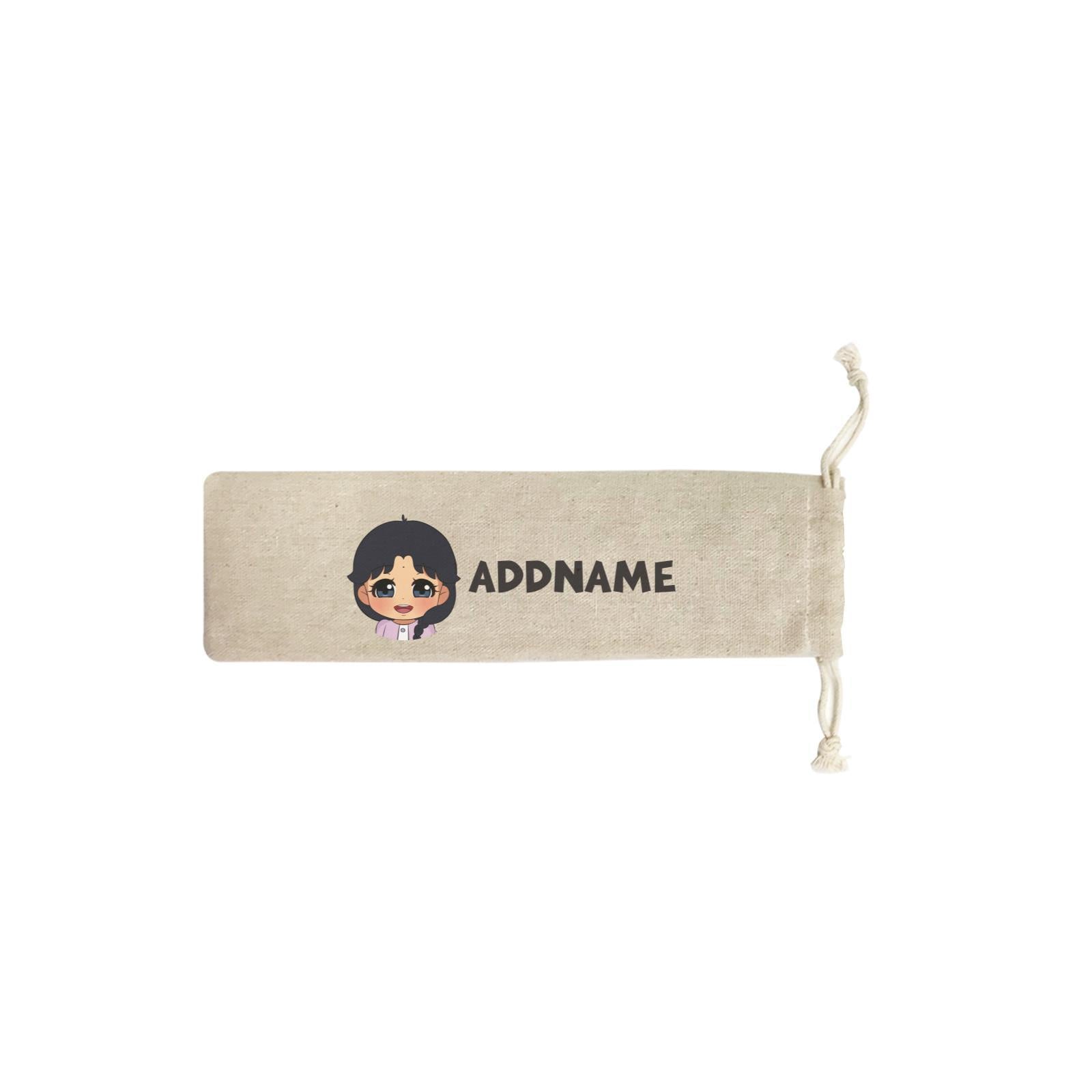 Children's Day Gift Series Little Indian Girl Addname SB Straw Pouch (No Straws included)