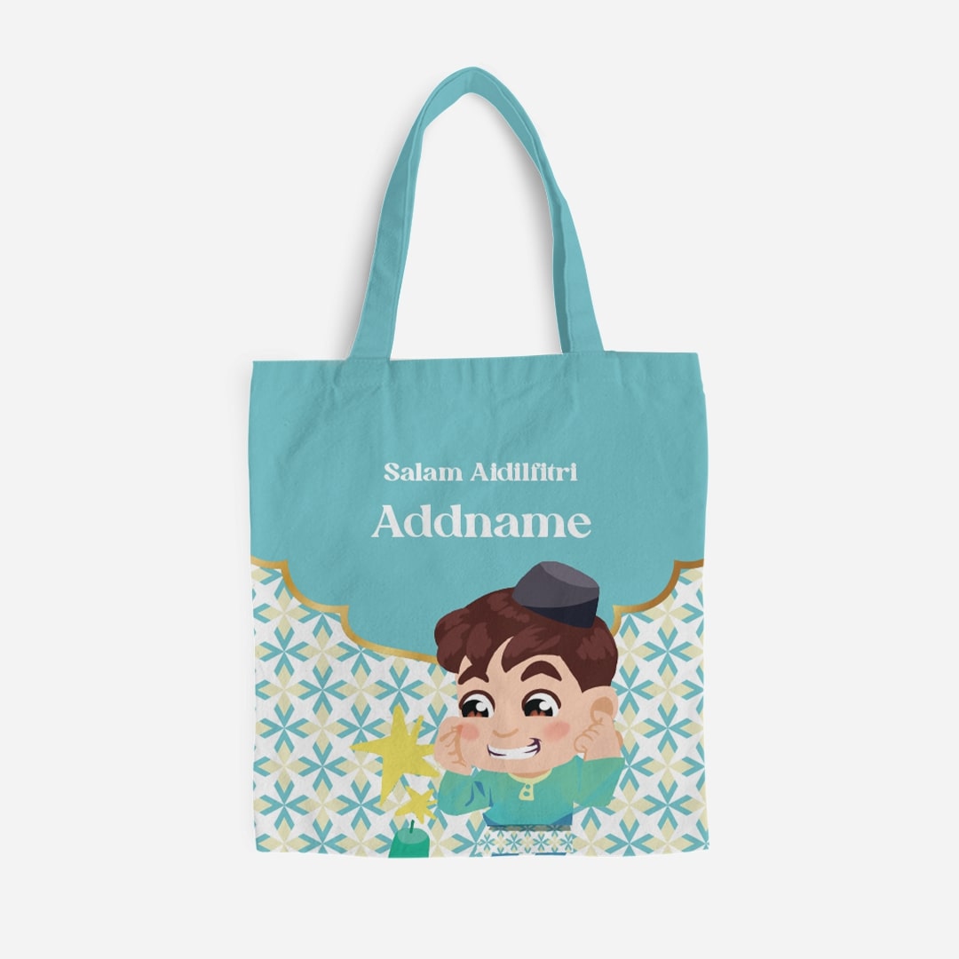 Seindah Lebaran Full Print Canvas Bag - Along