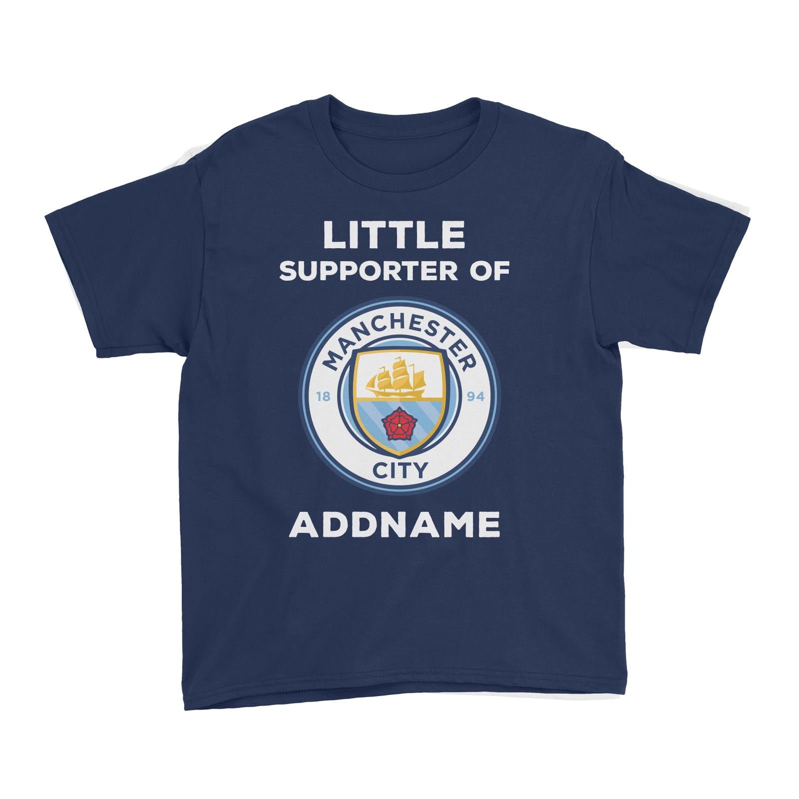 Manchester City FC Little Supporter Personalizable with Name Kid's T-Shirt