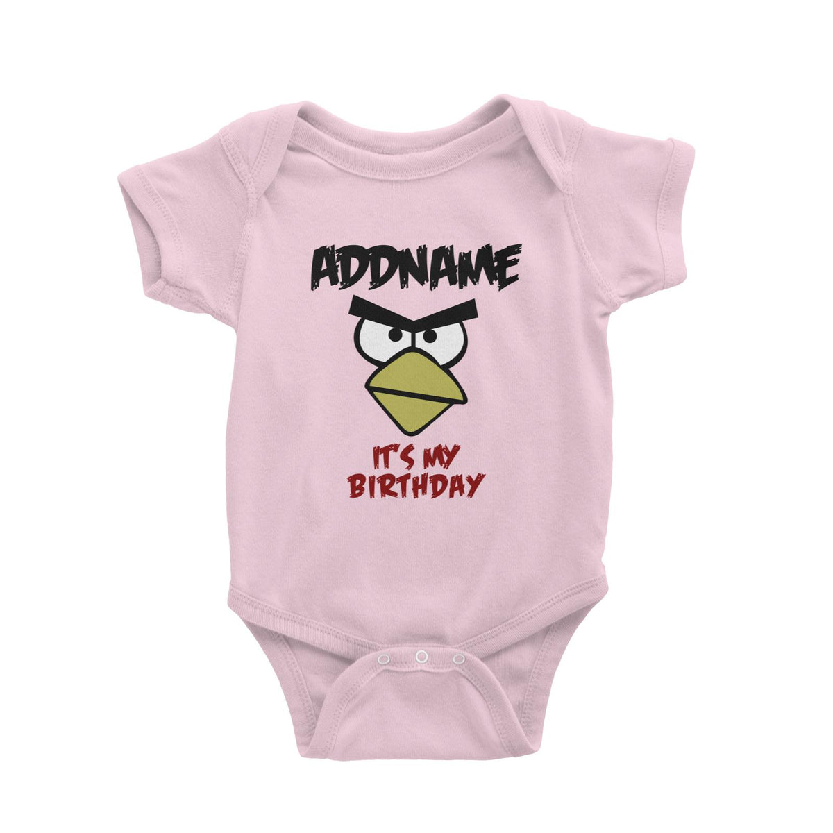 Angry Bird It's My Birthday Addname Baby Romper