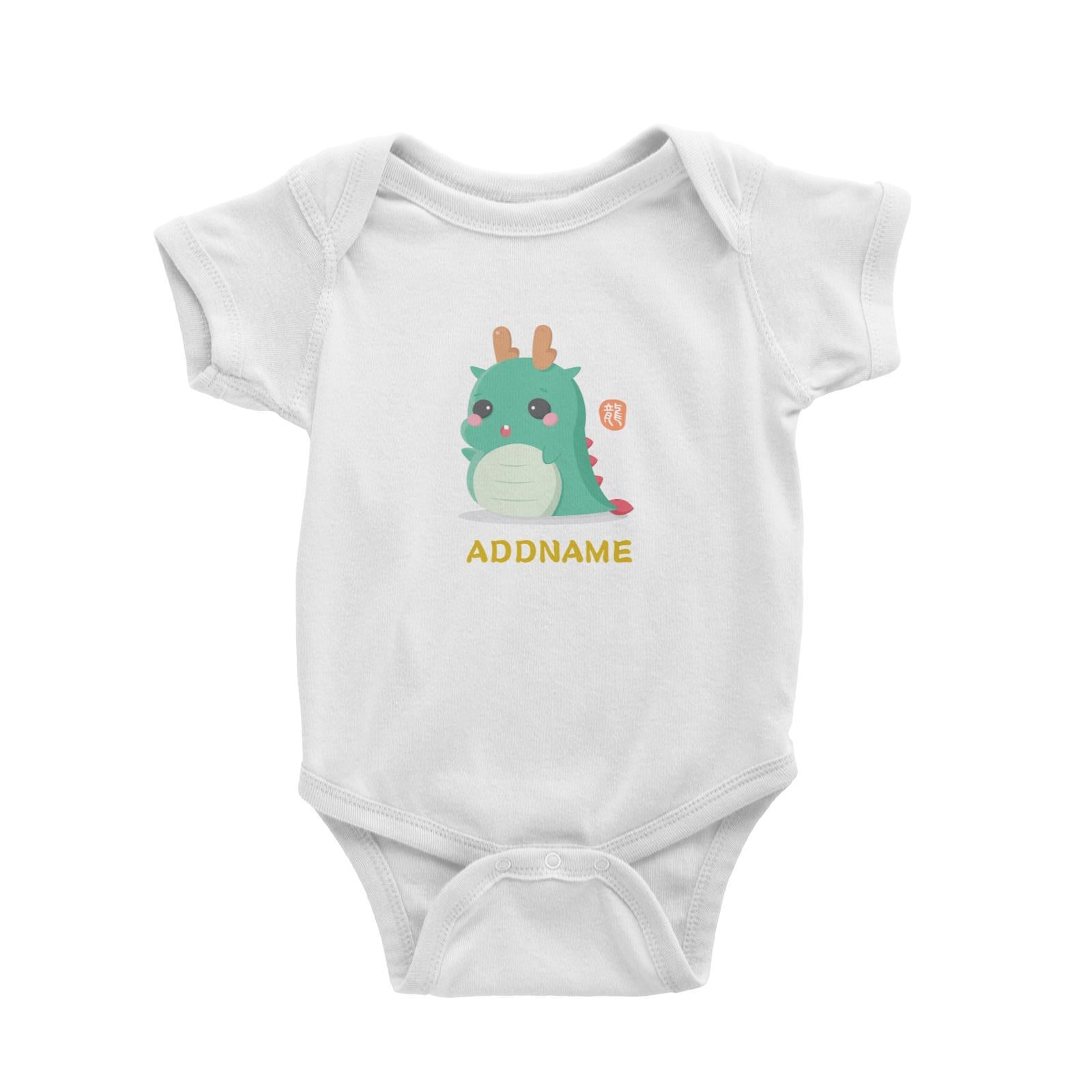 Chinese New Year Cute Twelve Zodiac Animals Dragon Addname Baby Romper