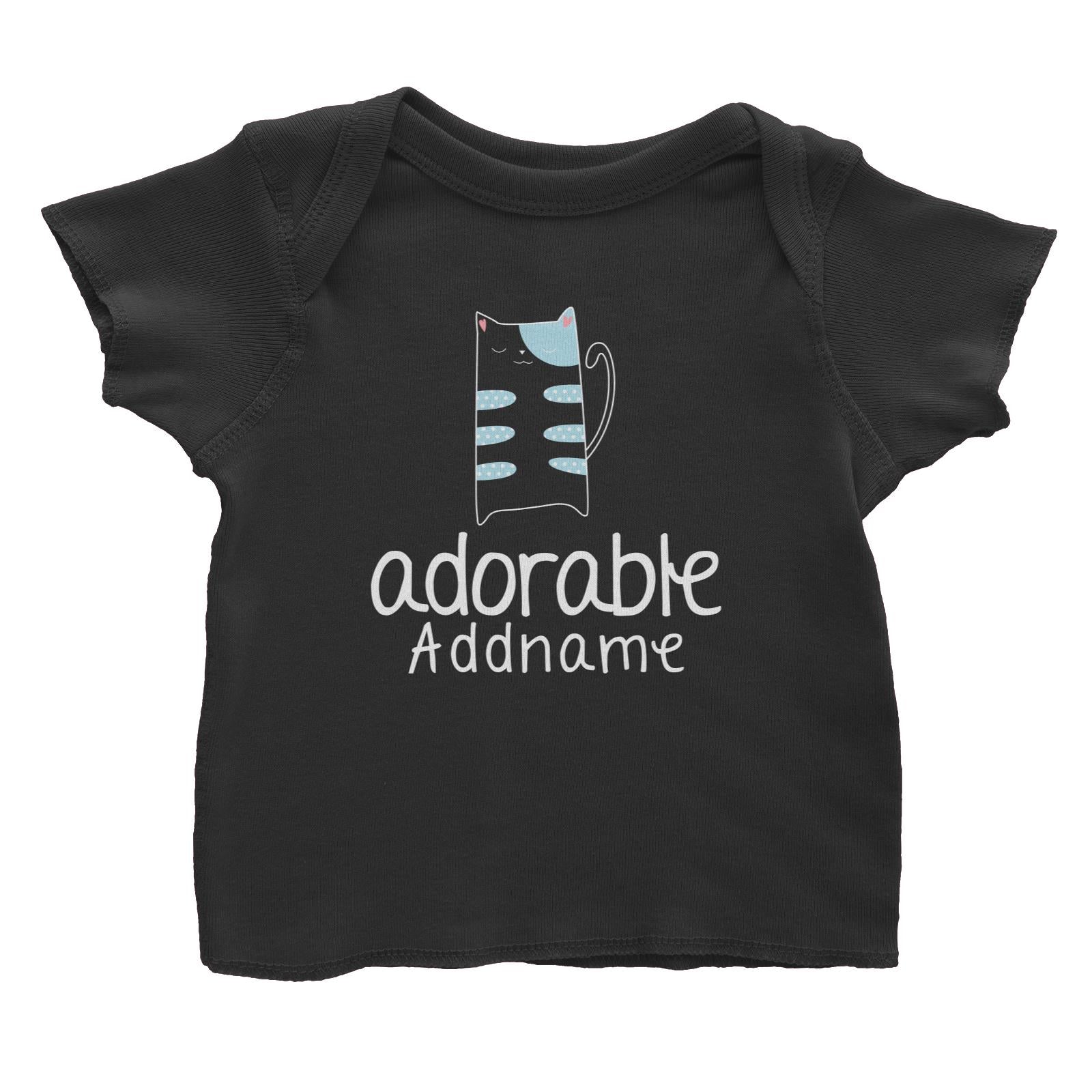 Cute Animals and Friends Series 2 Cat Adorable Addname Baby T-Shirt