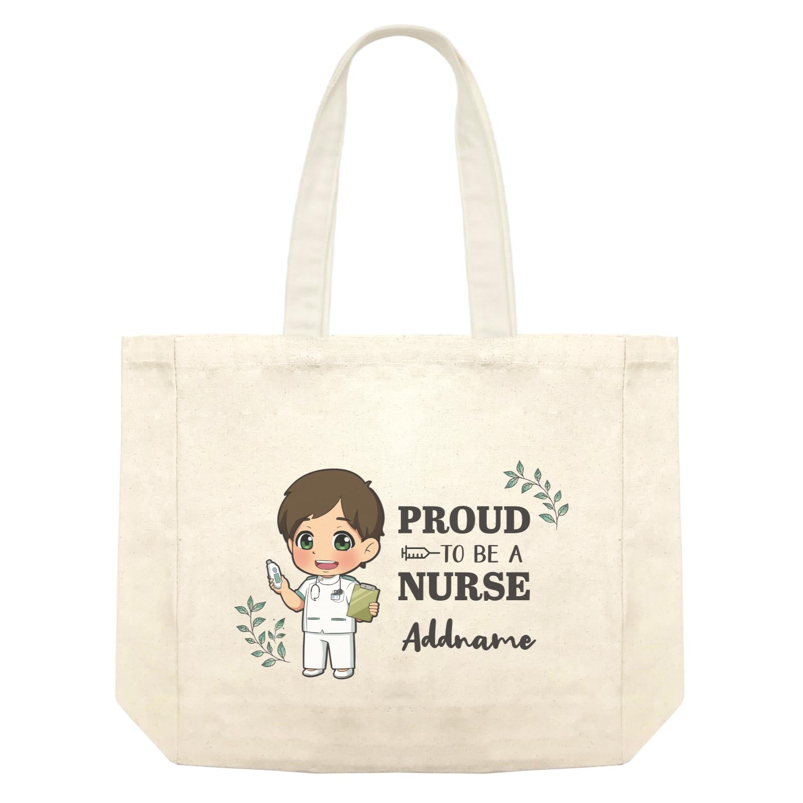 Proud To Be A Nurse Chibi Male Chinese Shopping Bag