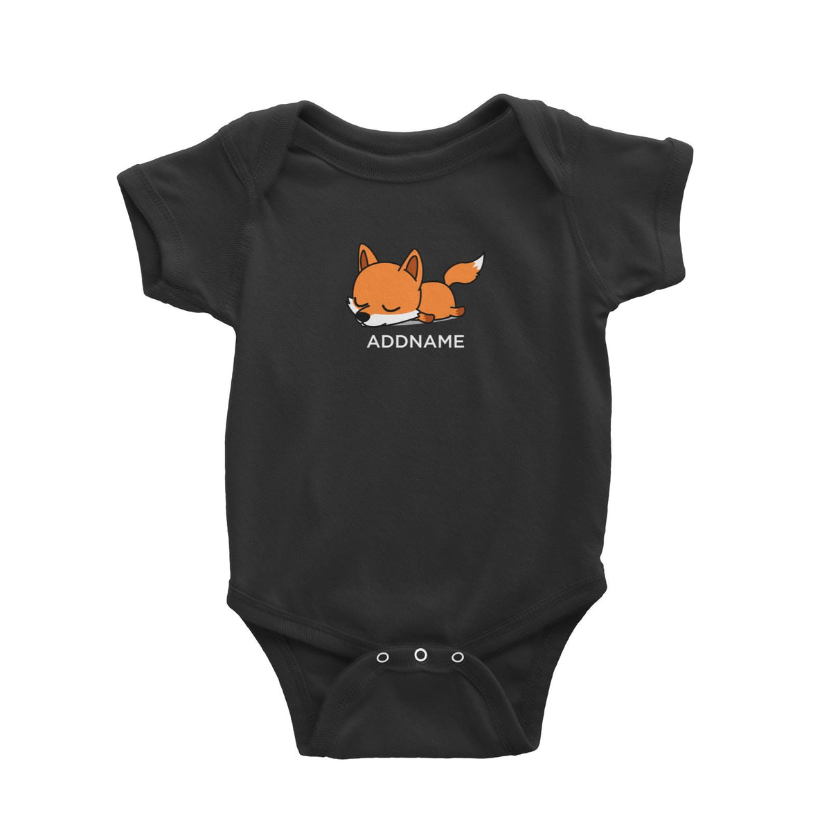 Lazy Fox Addname Baby Romper