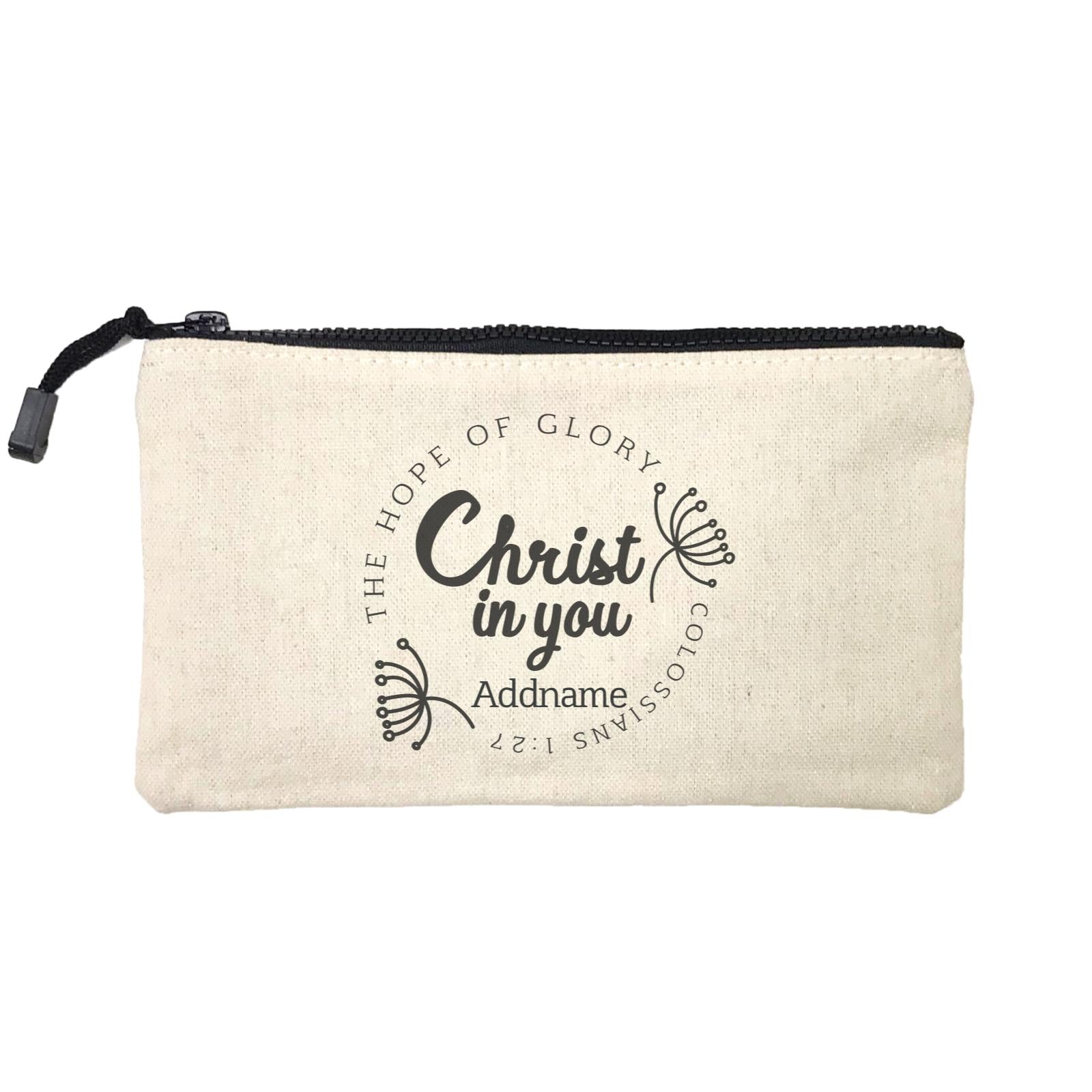 Christian Series The Hope Of Glory Christ In You Colossians 1.27 Addname Mini Accessories Stationery Pouch