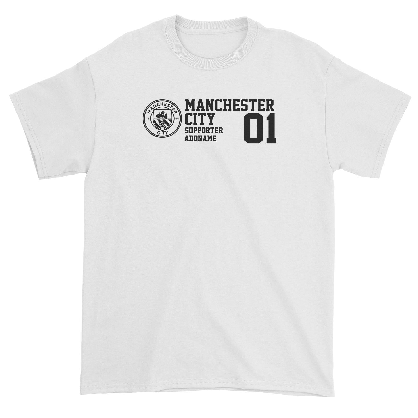 Manchester City Football Supporter Addname Unisex T-Shirt