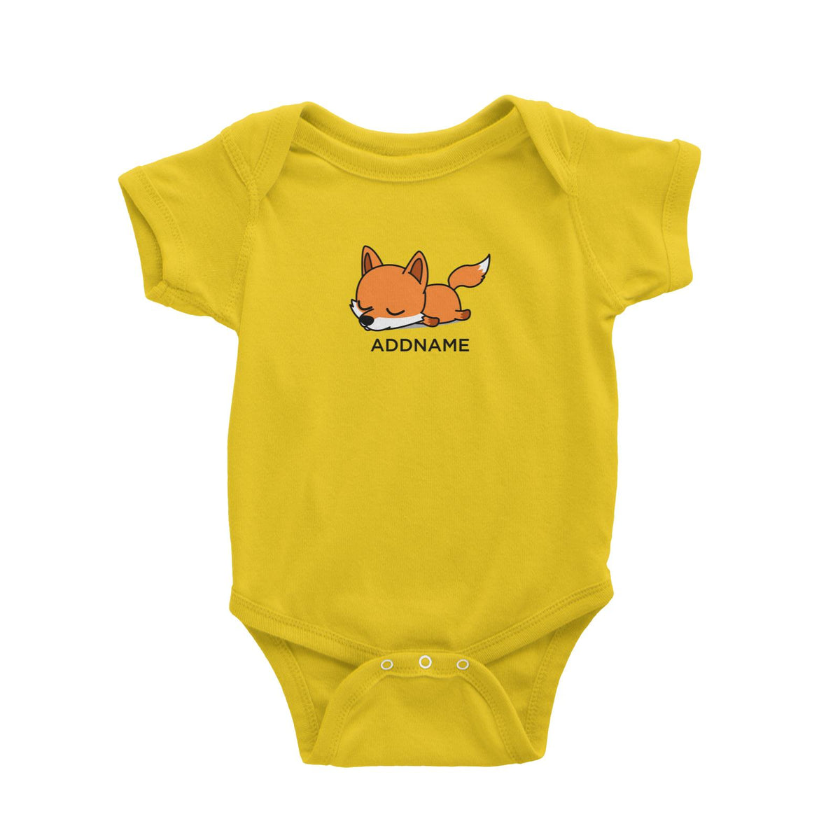 Lazy Fox Addname Baby Romper
