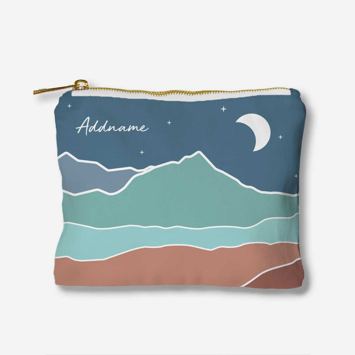 Kaira Series Full Print Zipper Pouch - Azraq