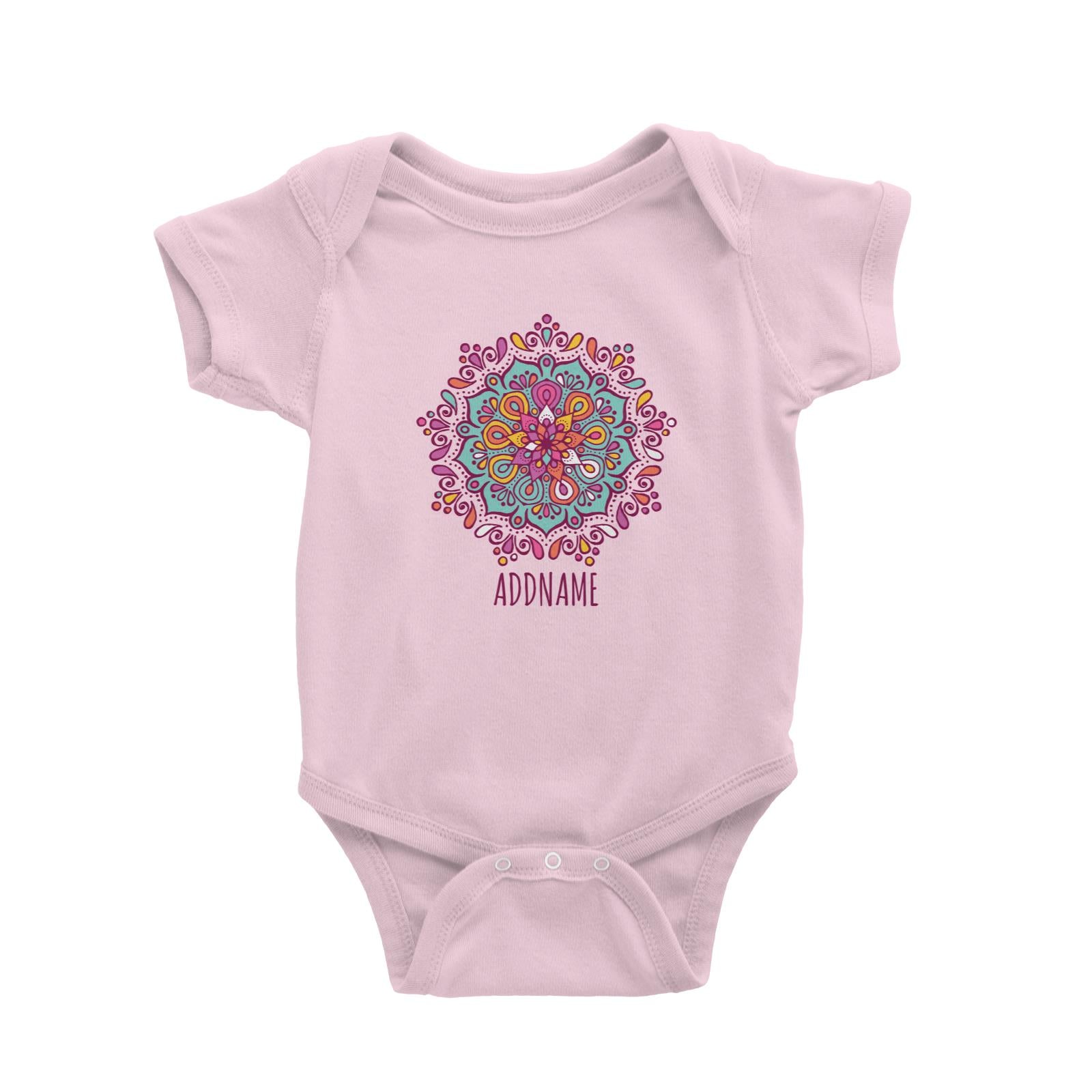 Colourful Mandala 1 Addname Baby Romper