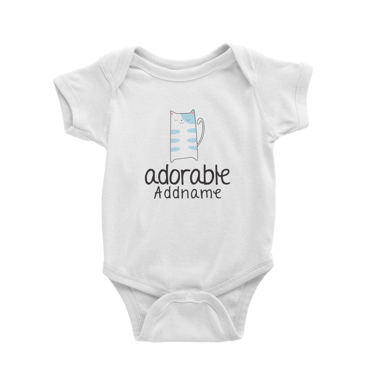 Cute Animals and Friends Series 2 Cat Adorable Addname Baby Romper