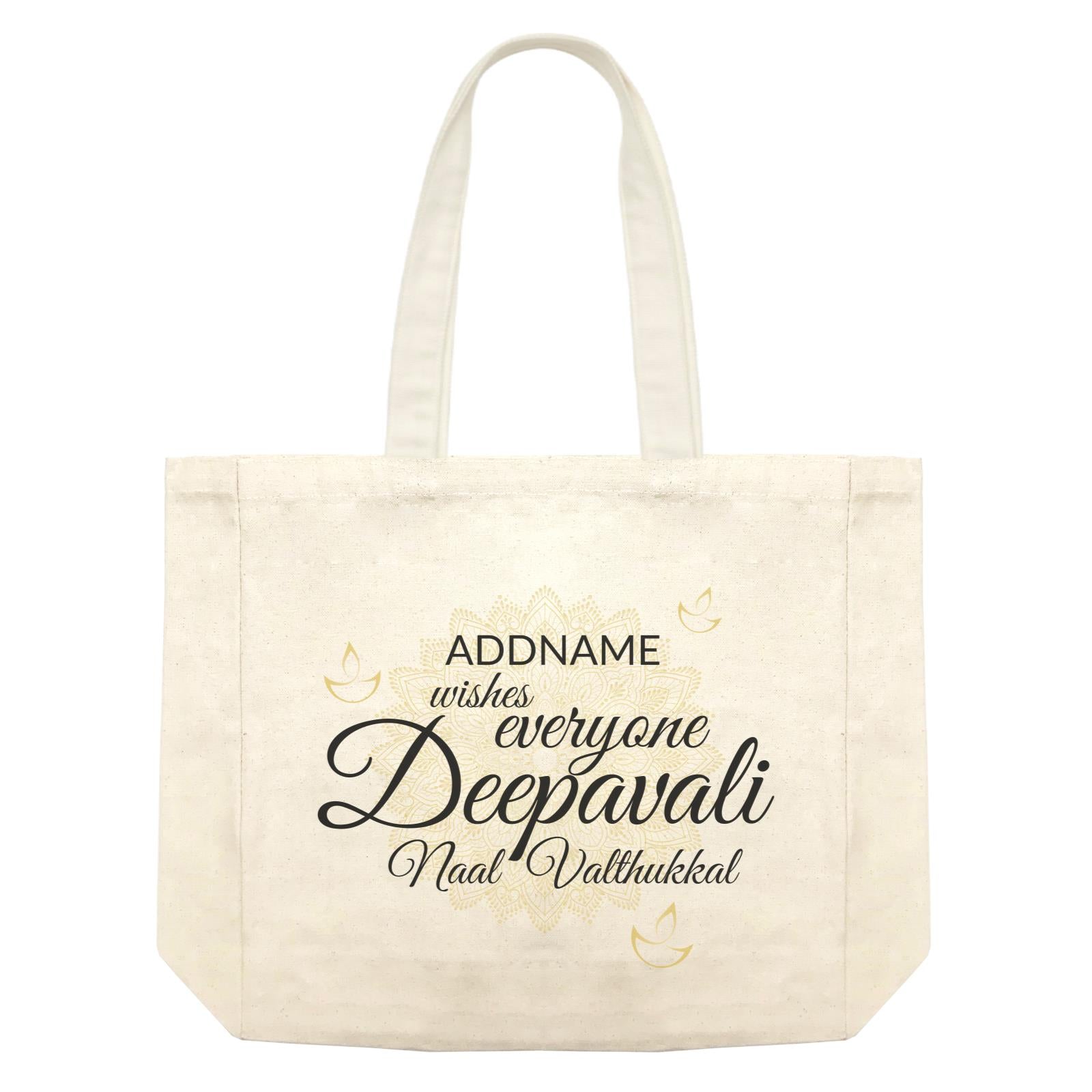 Addname Wishes Everyone Deepavali with Mandala Shopping Bag