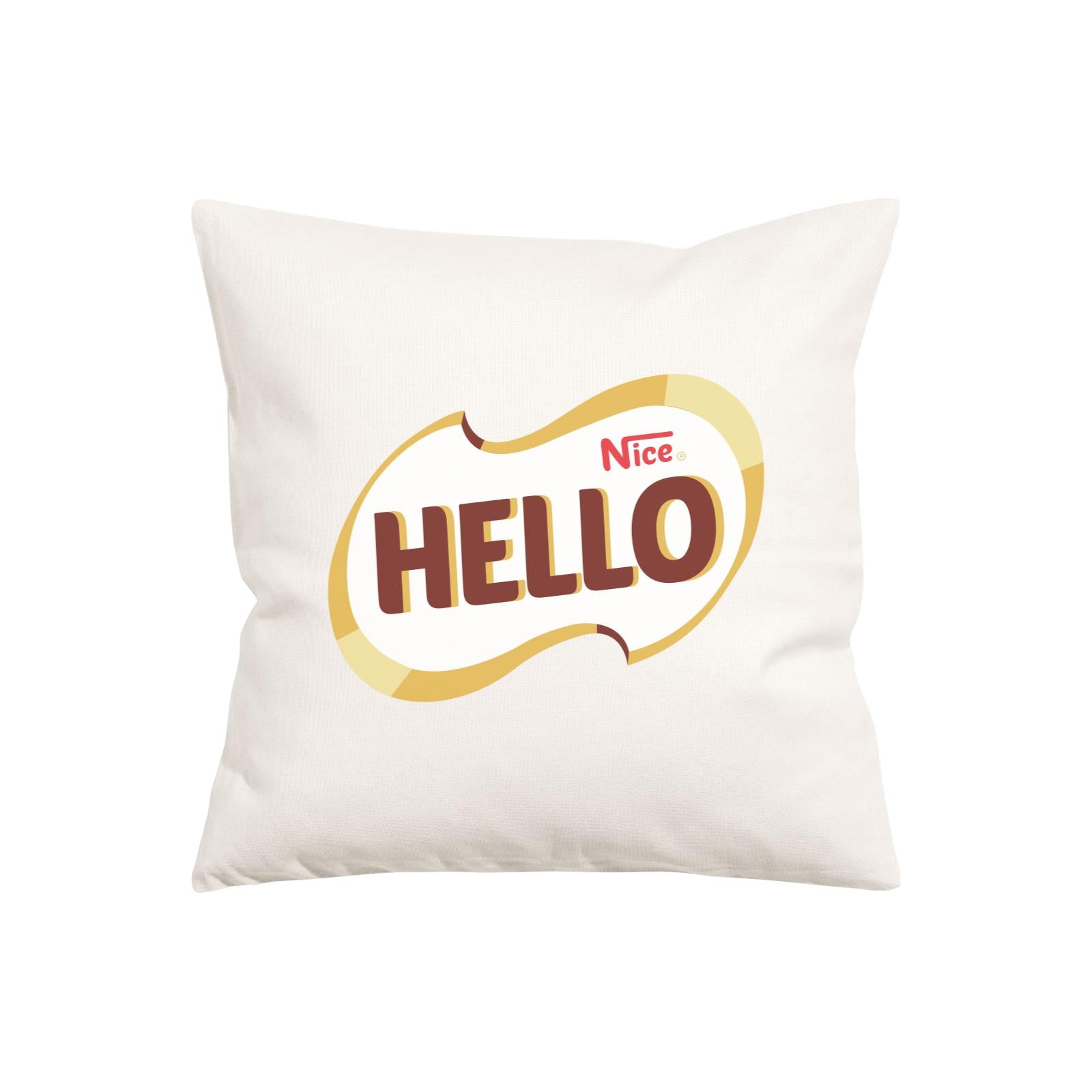 Slang Statement Hello Nice Pillow Cushion