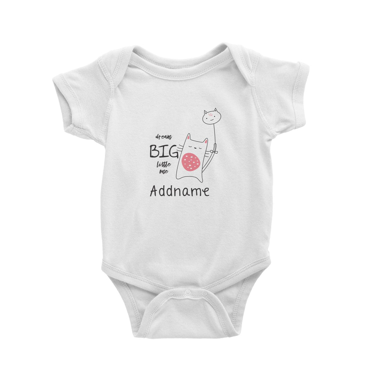 Cute Animals and Friends Series 2 Cat Dream Big Little One Addname Baby Romper