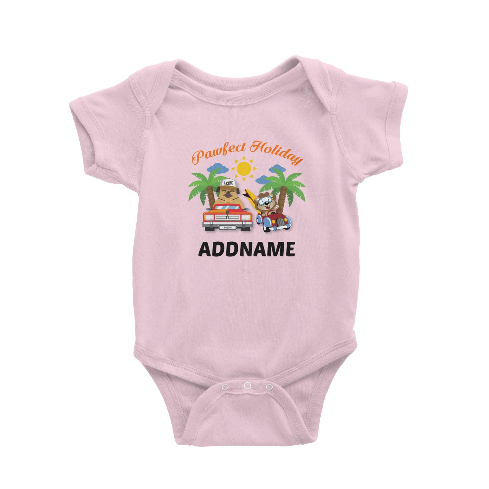 Pawfect Holiday Addname Baby Romper