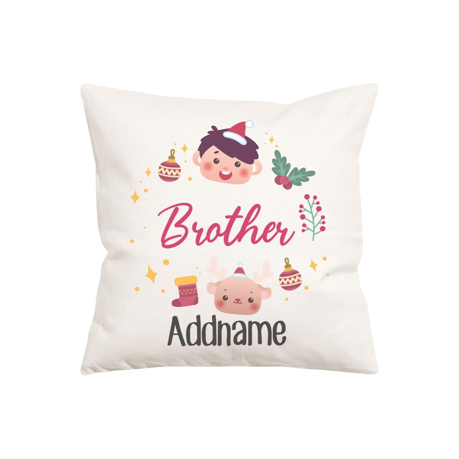 Christmas Cute Wreath Brother PW Cushion